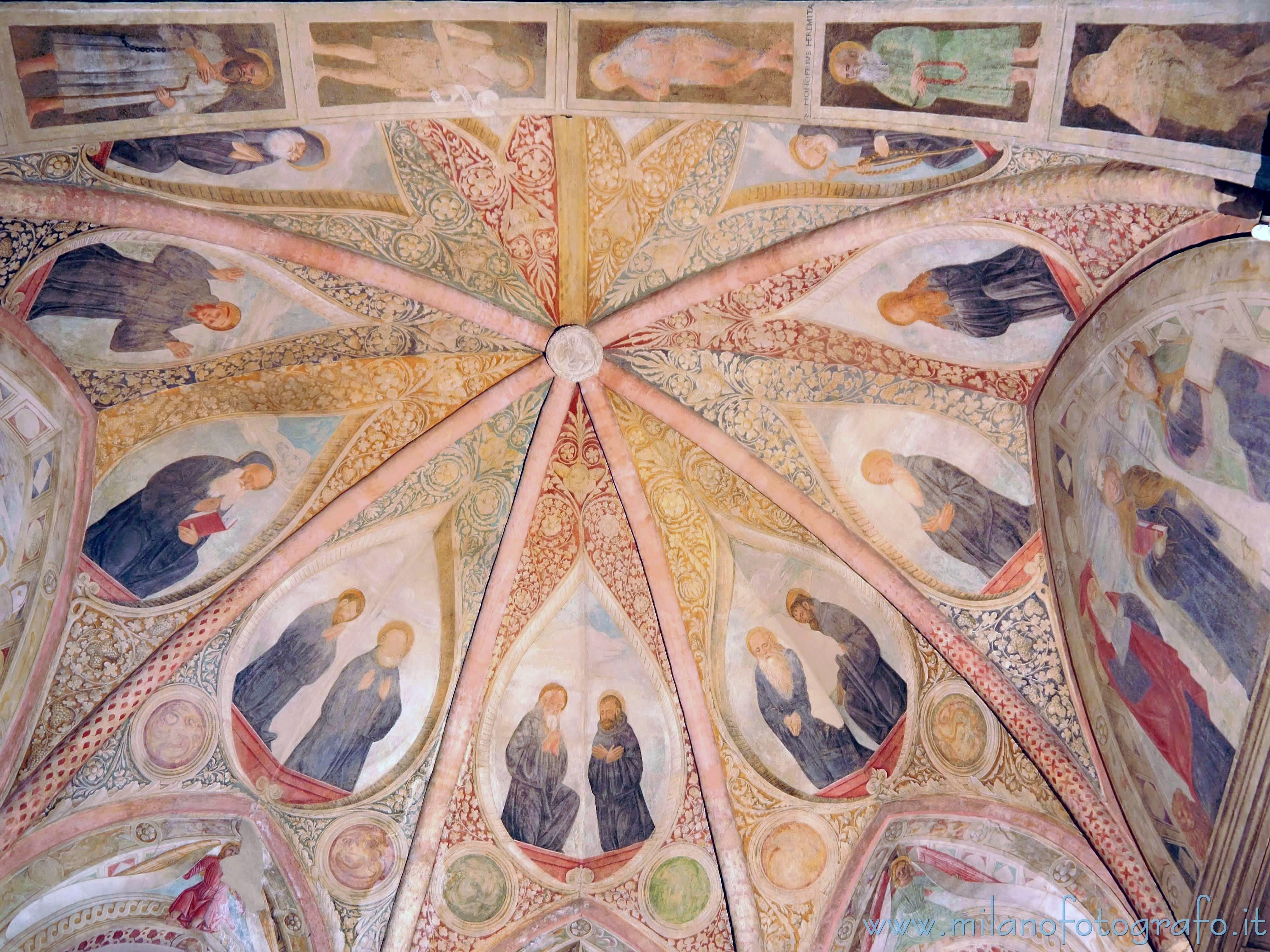 Milan (Italy): Ceiling of the chapel of Sant’Antonio Abate, or Chapel Obiano - Milan (Italy)