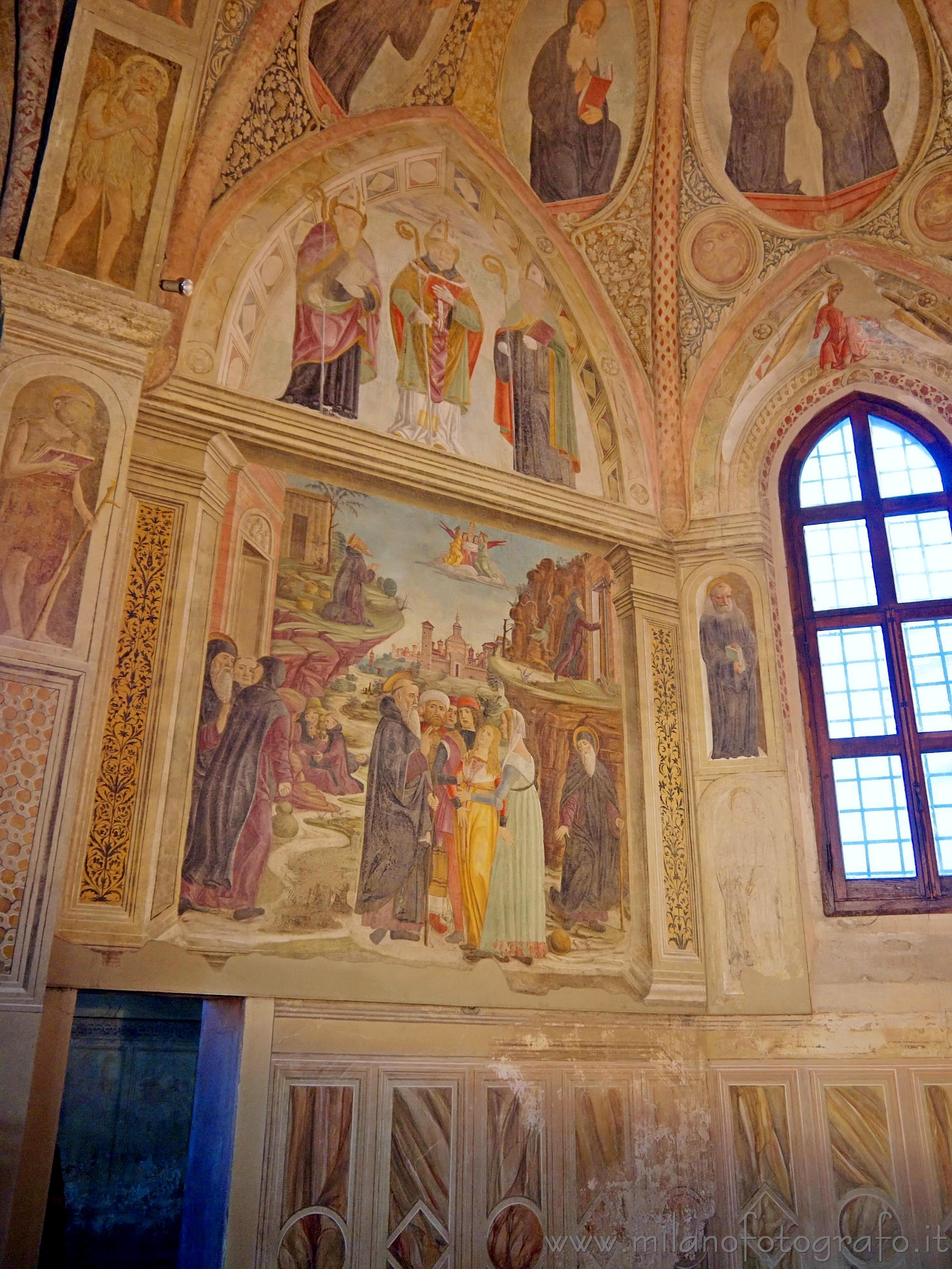 Milano: Donato Montorfano, affreschi, Cappella Obiano in San Pietro in Gessate - Milano