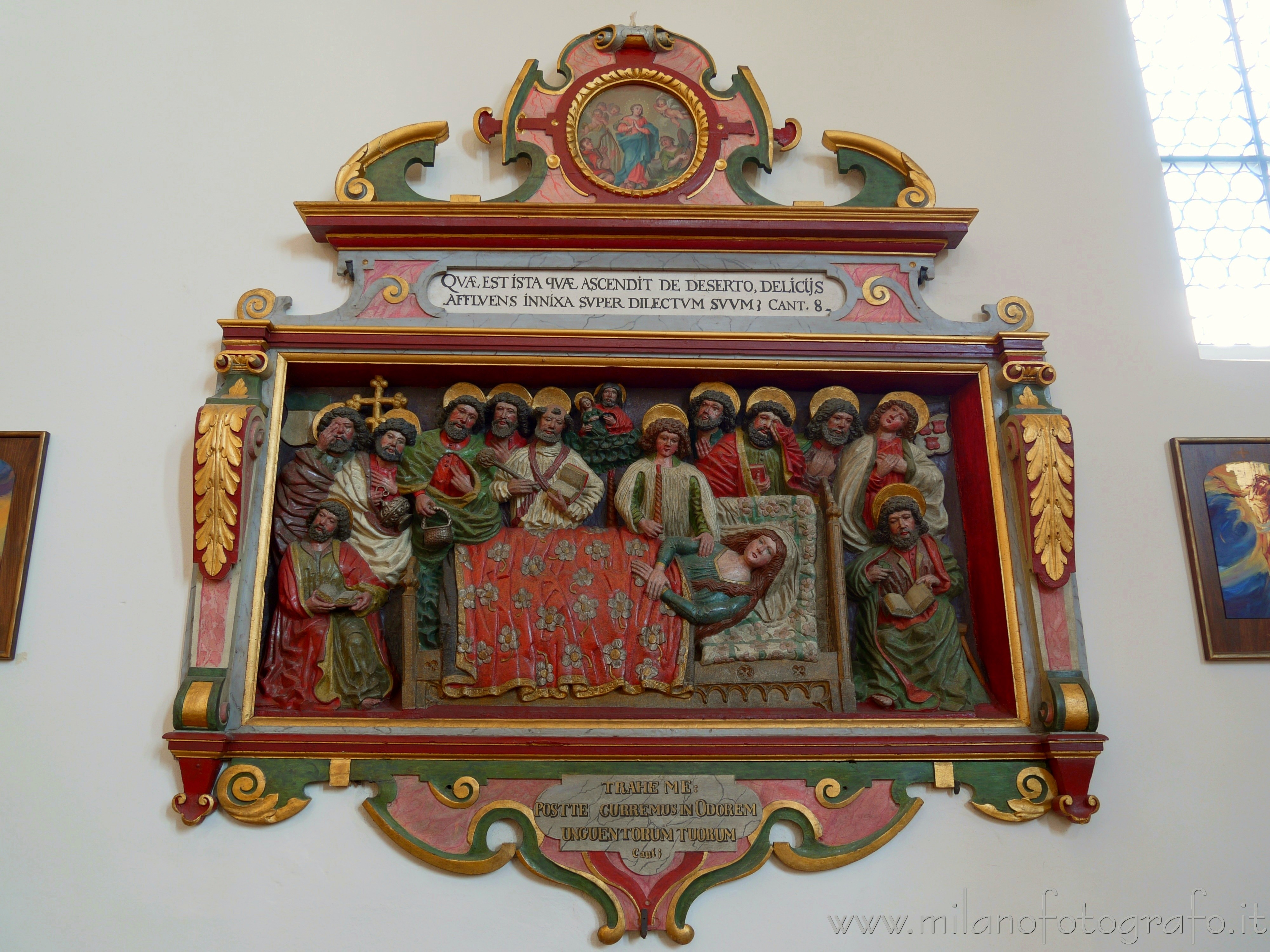 Engen (Germany): Bas-relief of Maria's deadth - Engen (Germany)