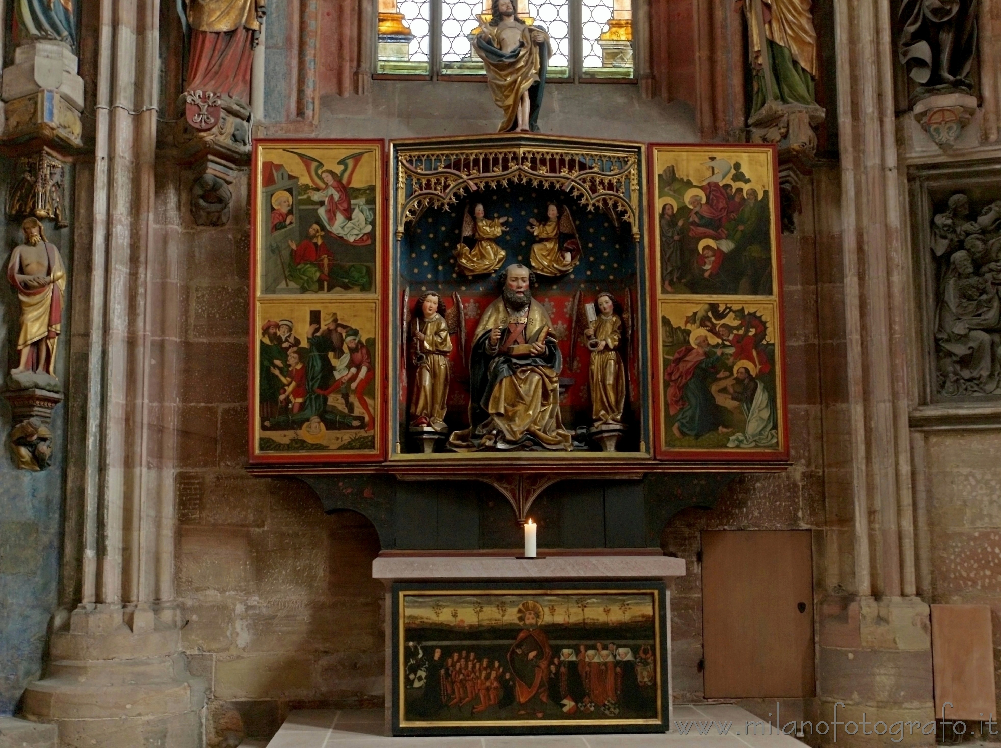 Nürnberg (Germany): Peter's Altar and altarpiece above - Nürnberg (Germany)