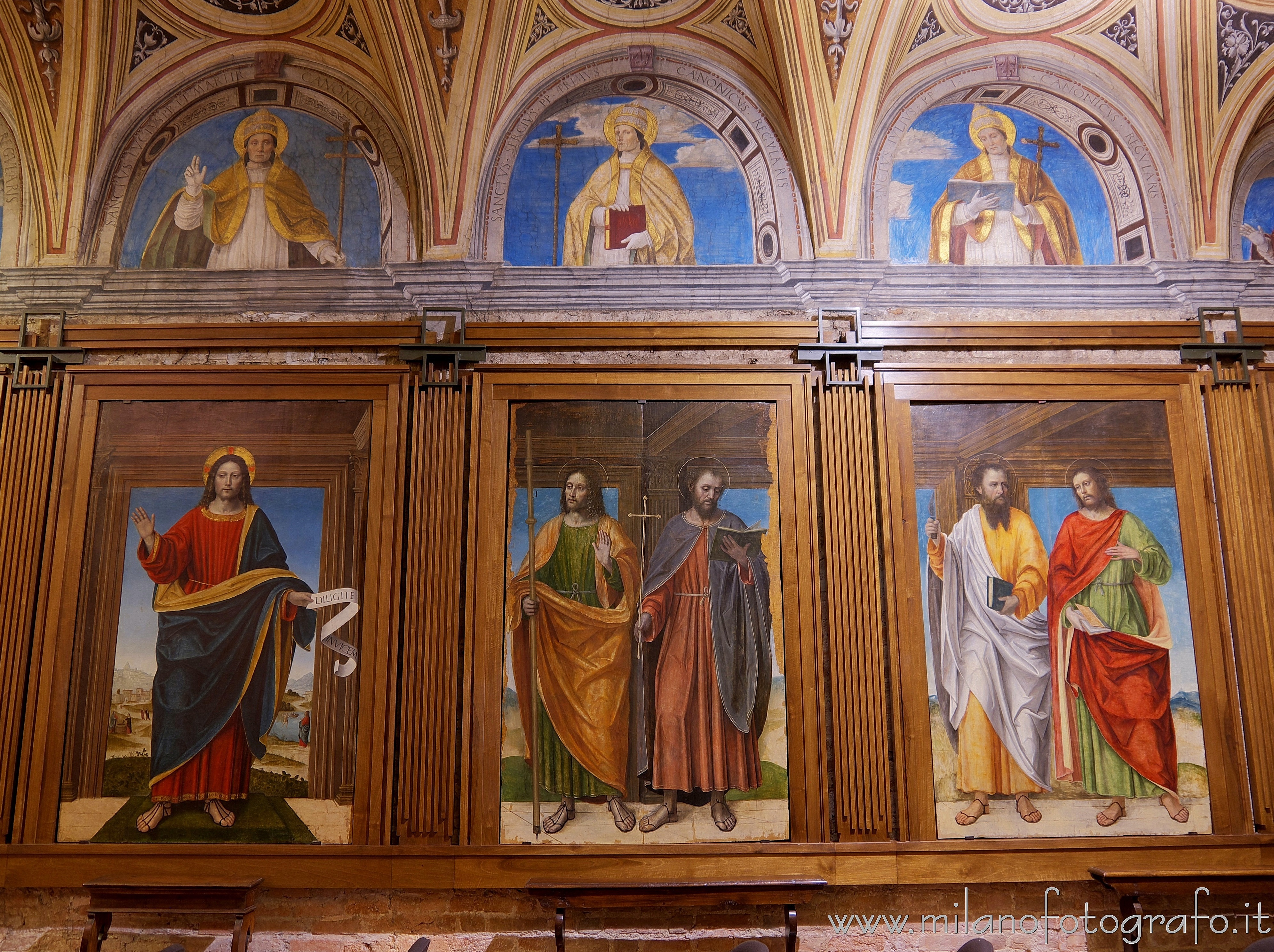 Milano: Affreschi del Bergognone nella sala capitolare della Chiesa di Santa Maria della Passione - Milano