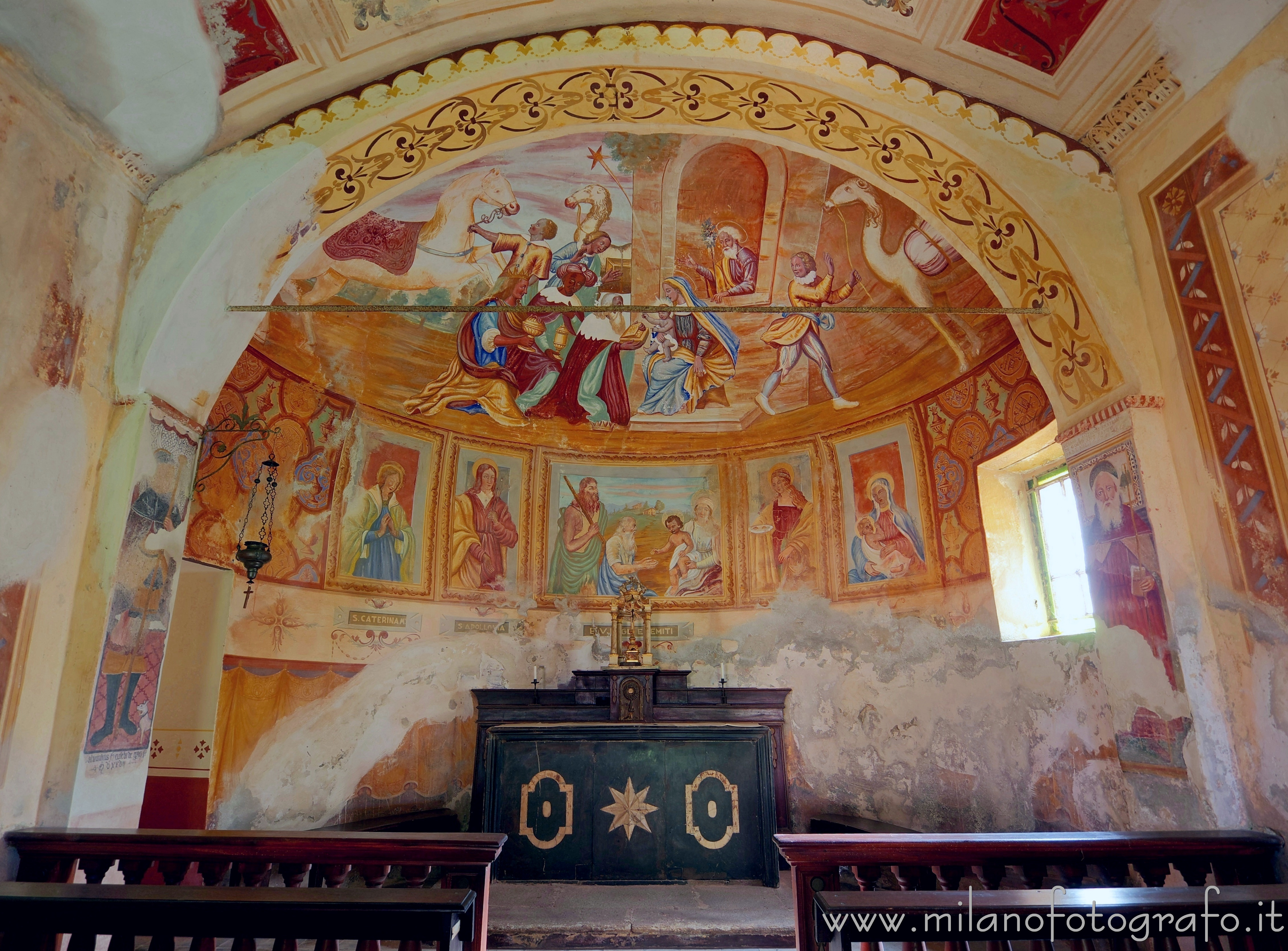 Andorno Micca (Biella, Italy): Apse of the Chapel of the Hermit - Andorno Micca (Biella, Italy)