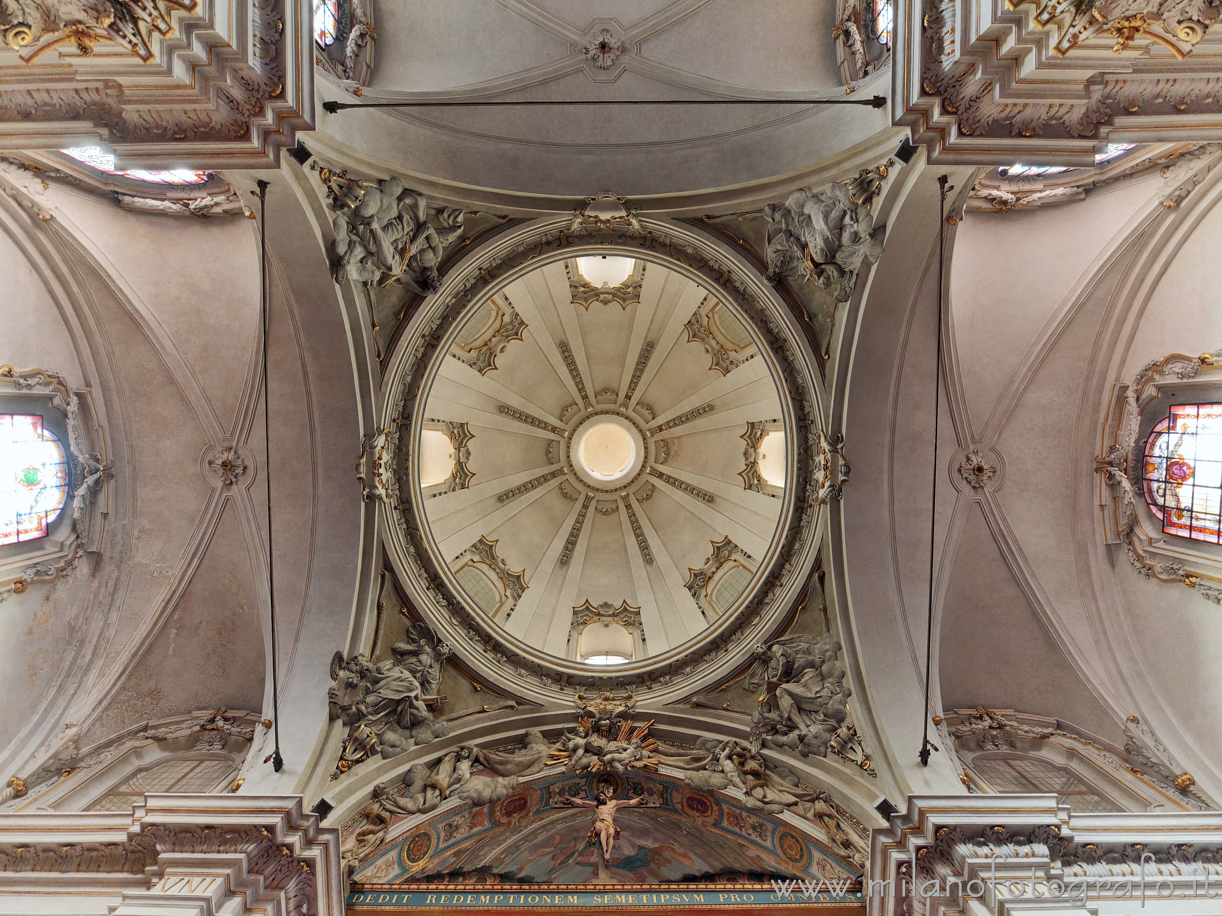 Milan (Italy): Ceiling of the transept of the Basilica of San Marco - Milan (Italy)