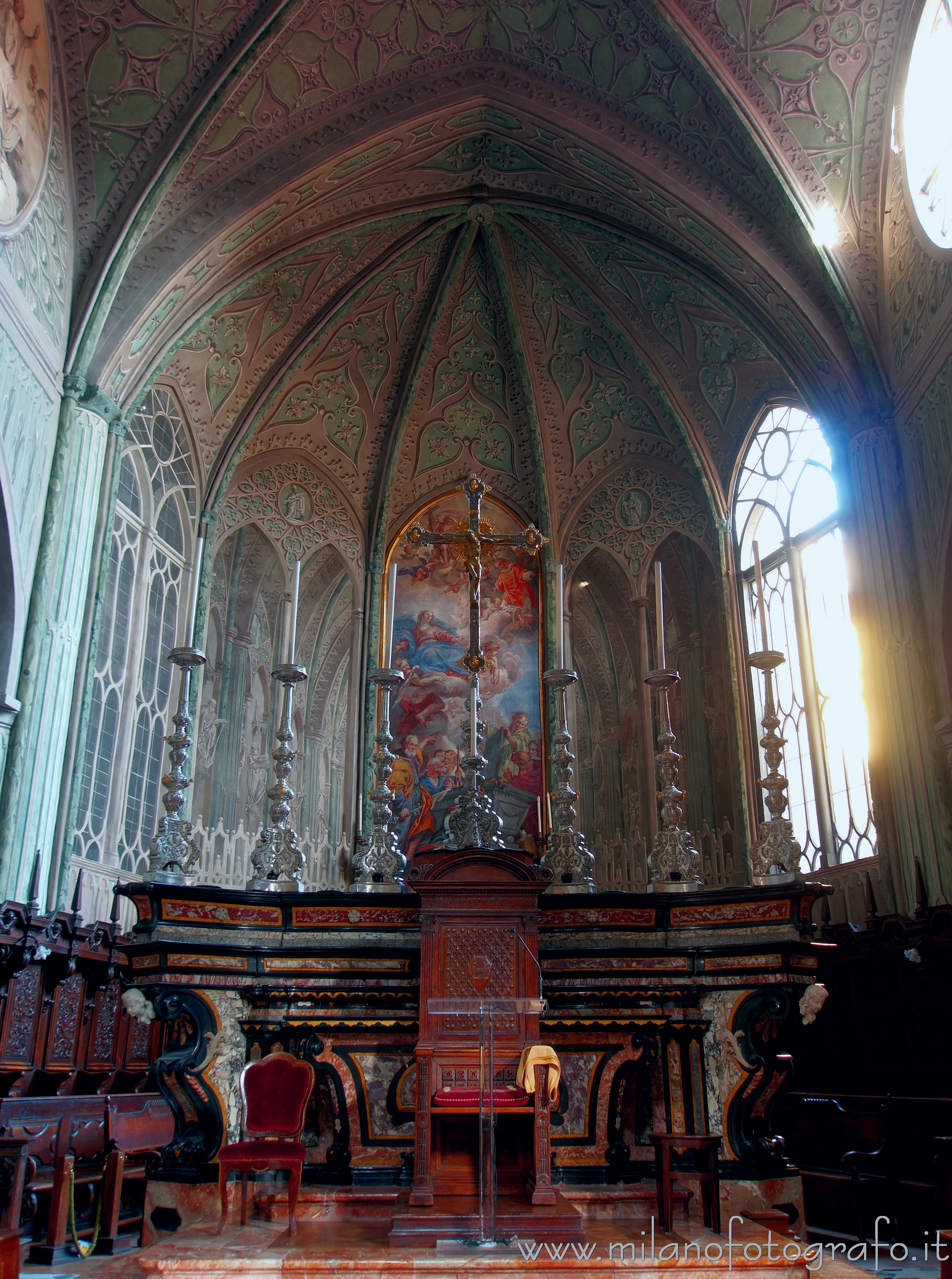 Biella: Abside centrale e altare maggiore del Duomo di Biella - Biella