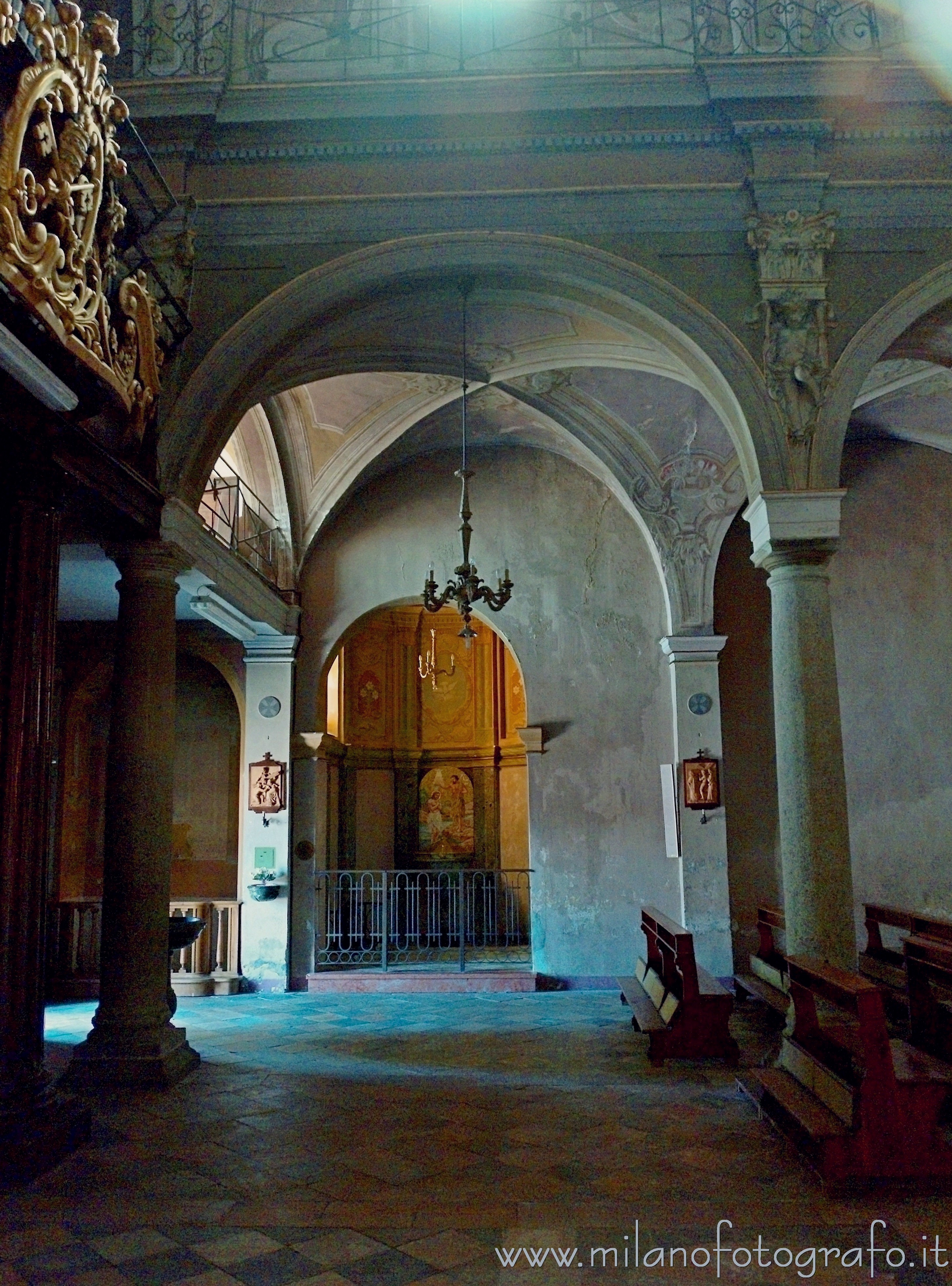 Candelo (Biella, Italy): Detail of the interior of the Church of San Pietro - Candelo (Biella, Italy)