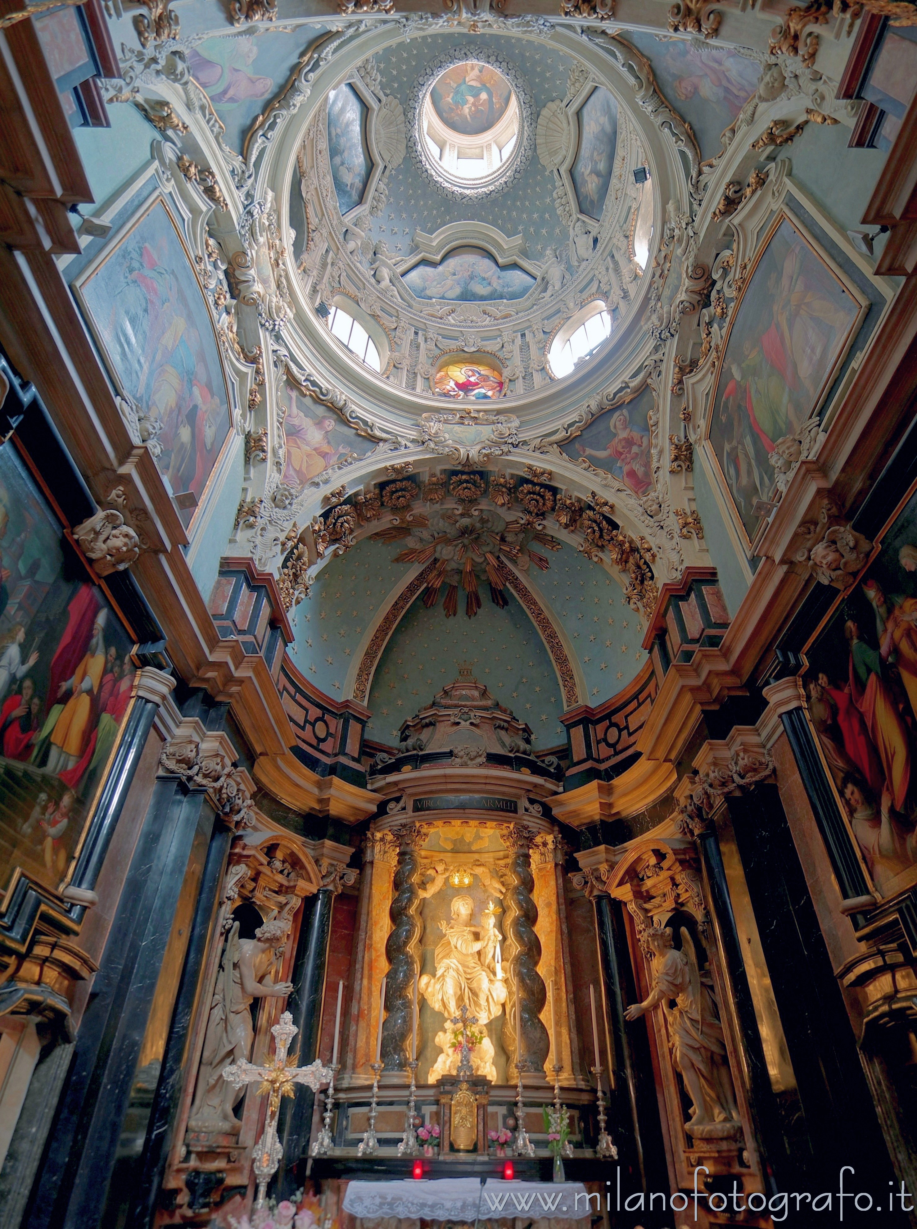 Milano: Abside e cupola della Cappella del Carmine nell'omonima chiesa - Milano