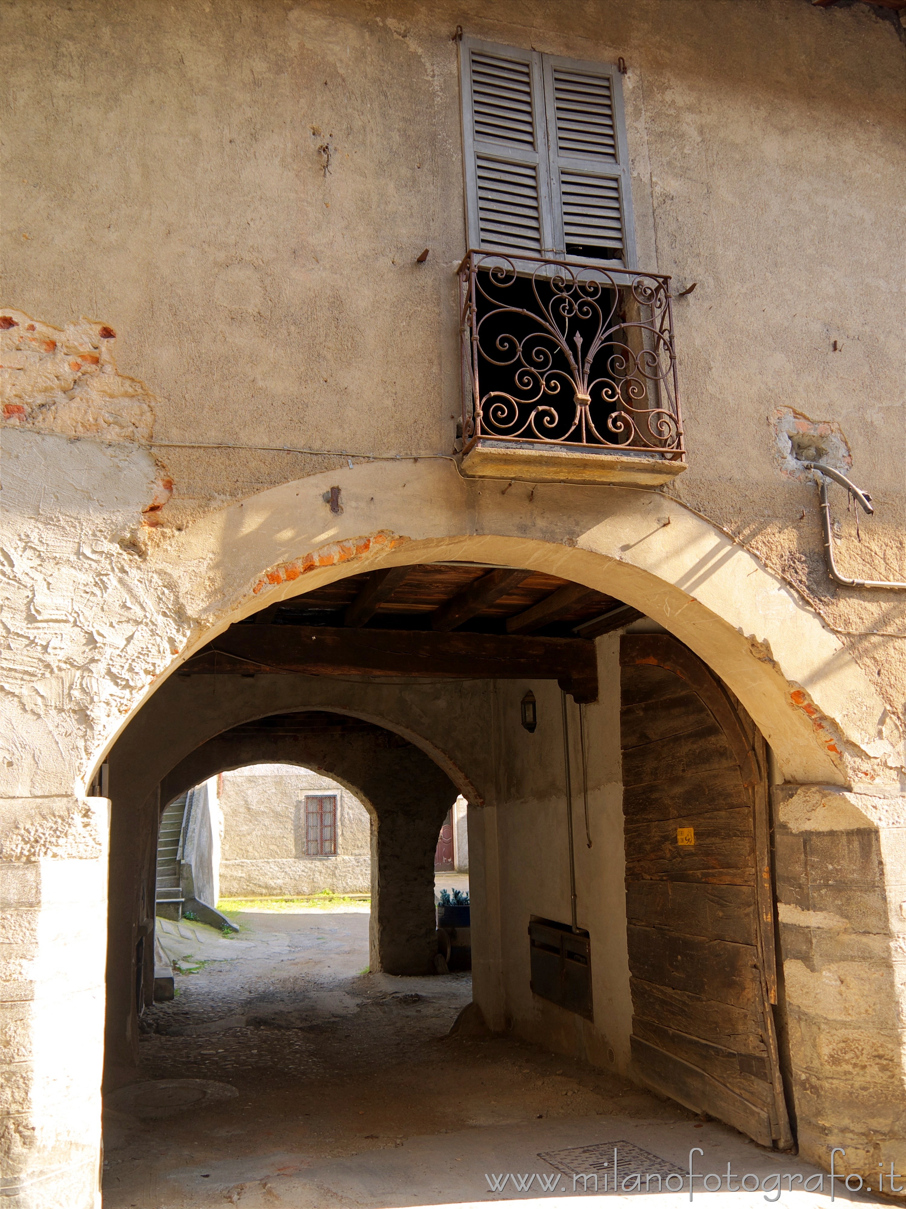 Castiglione Olona (Varese, Italy): Vault and balcony - Castiglione Olona (Varese, Italy)