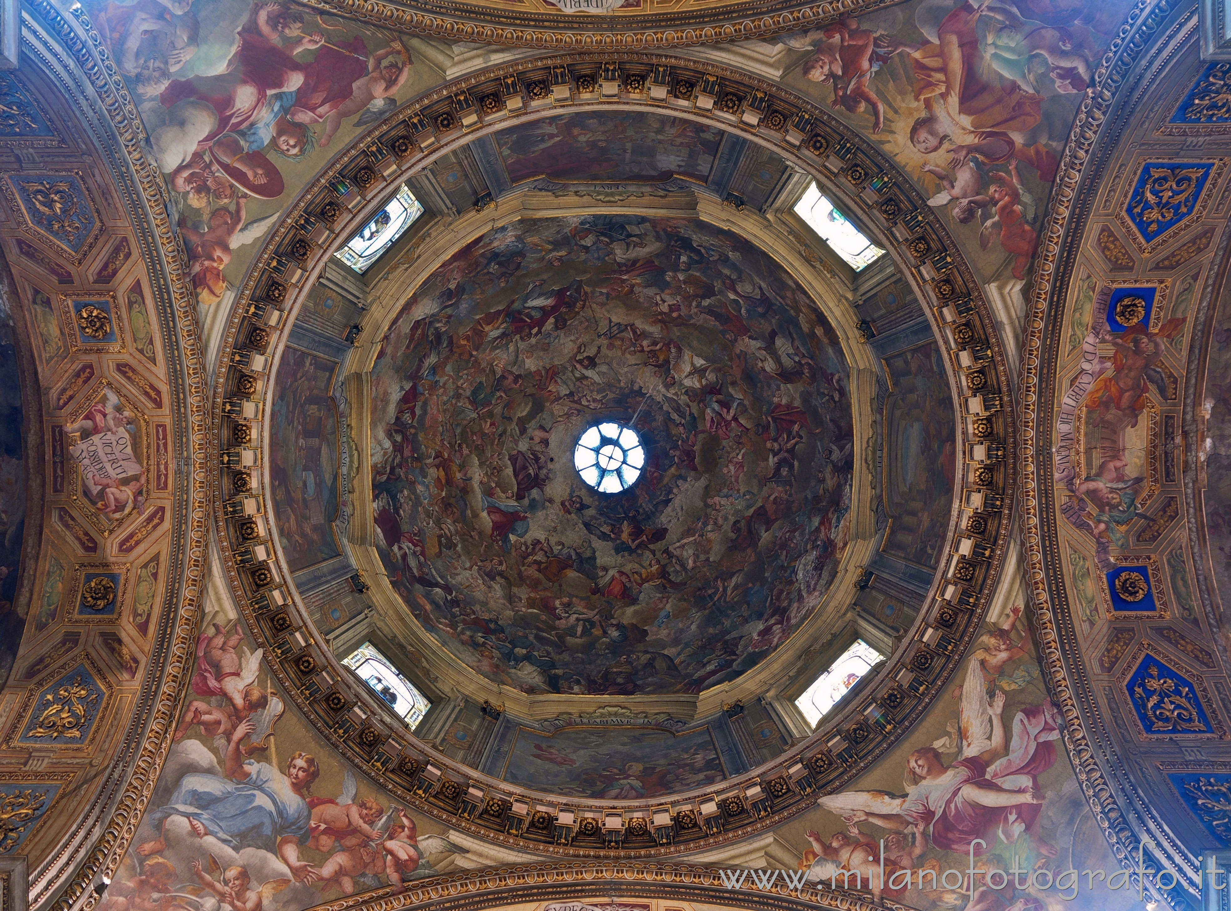 Milan (Italy): Central dome of the Church of Sant'Alessandro in Zebedia - Milan (Italy)