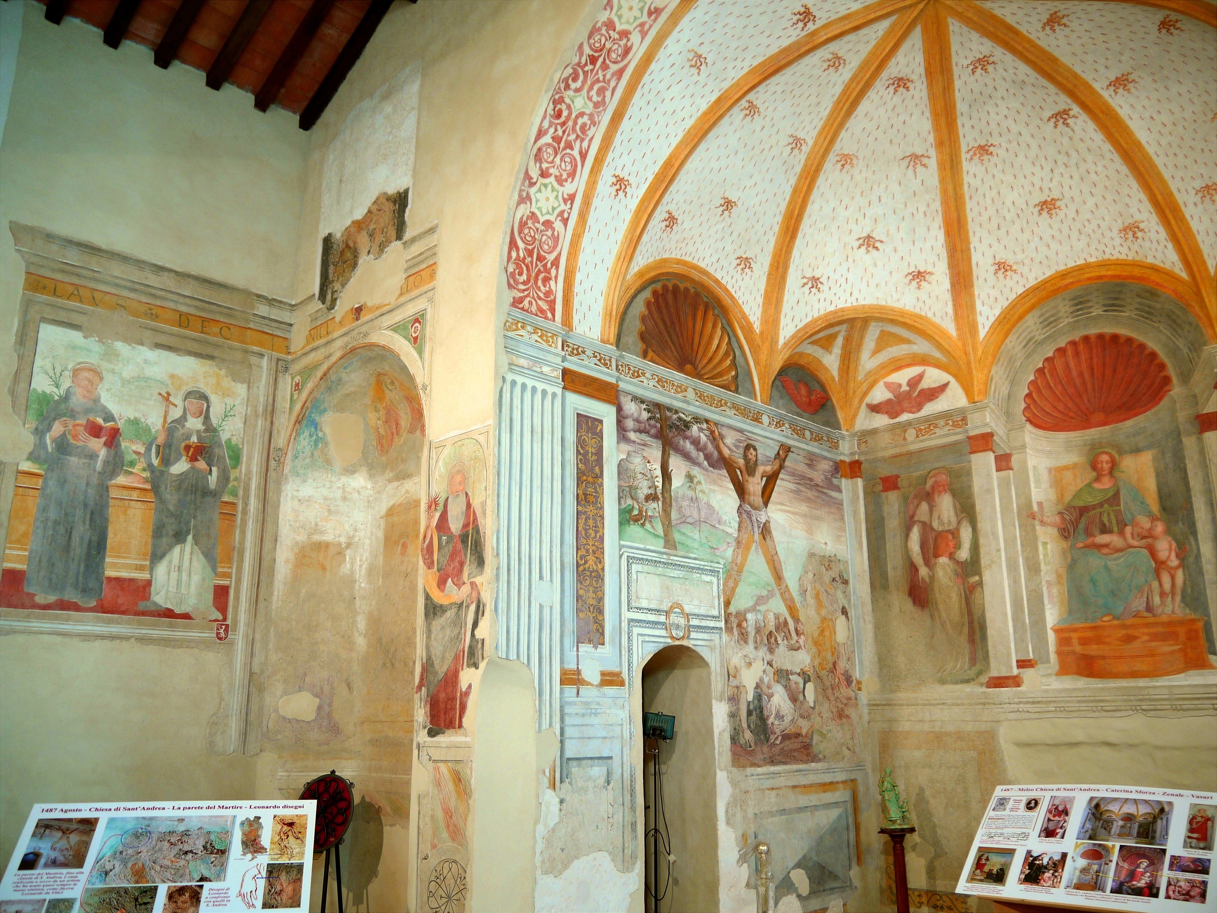 Melzo (Milan, Italy): Frescoes in the apse of the Church of Sant'Andrea - Melzo (Milan, Italy)