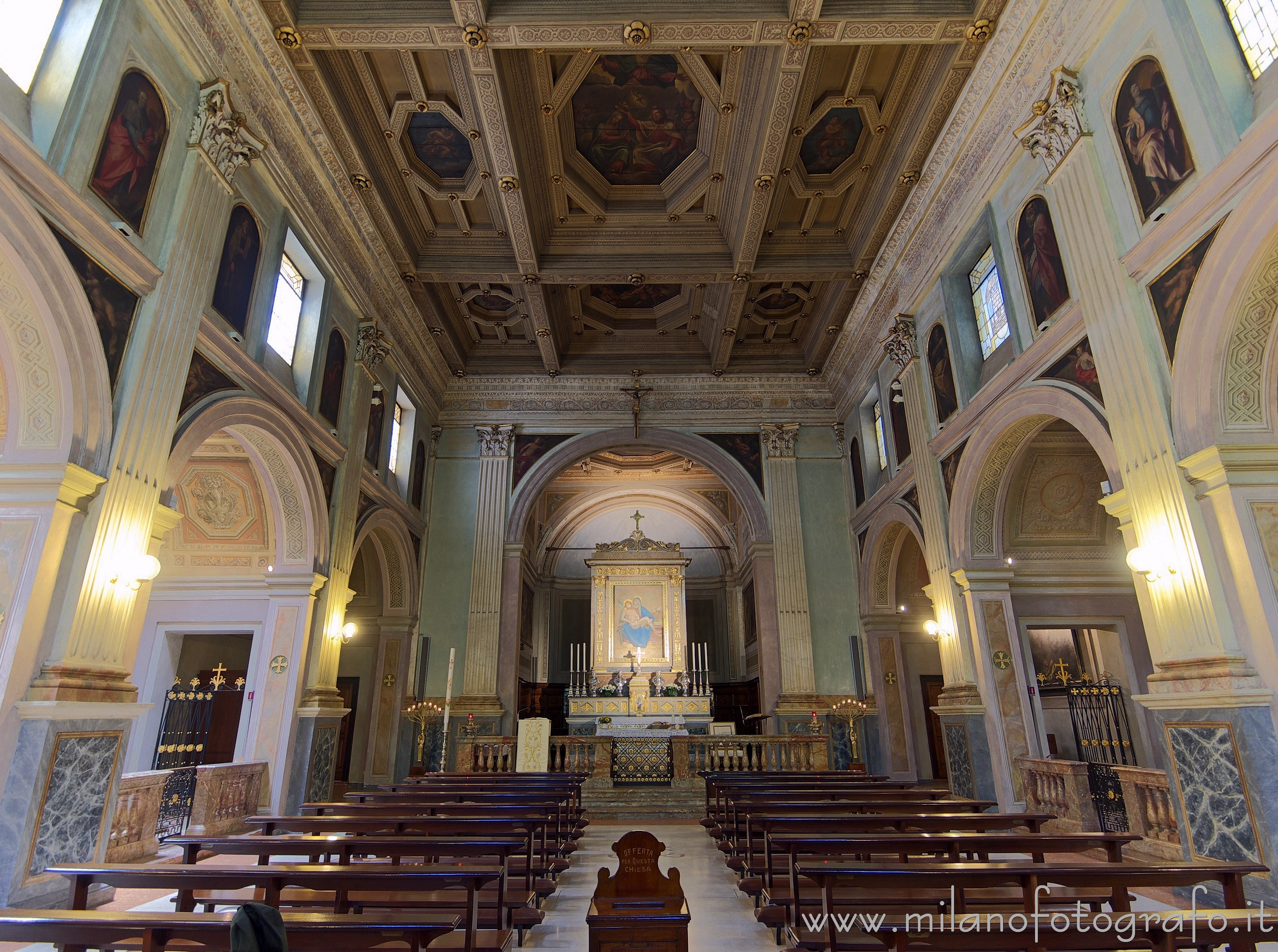 Milan (Italy): Interior of the Church of Santa Maria della Consolazione - Milan (Italy)