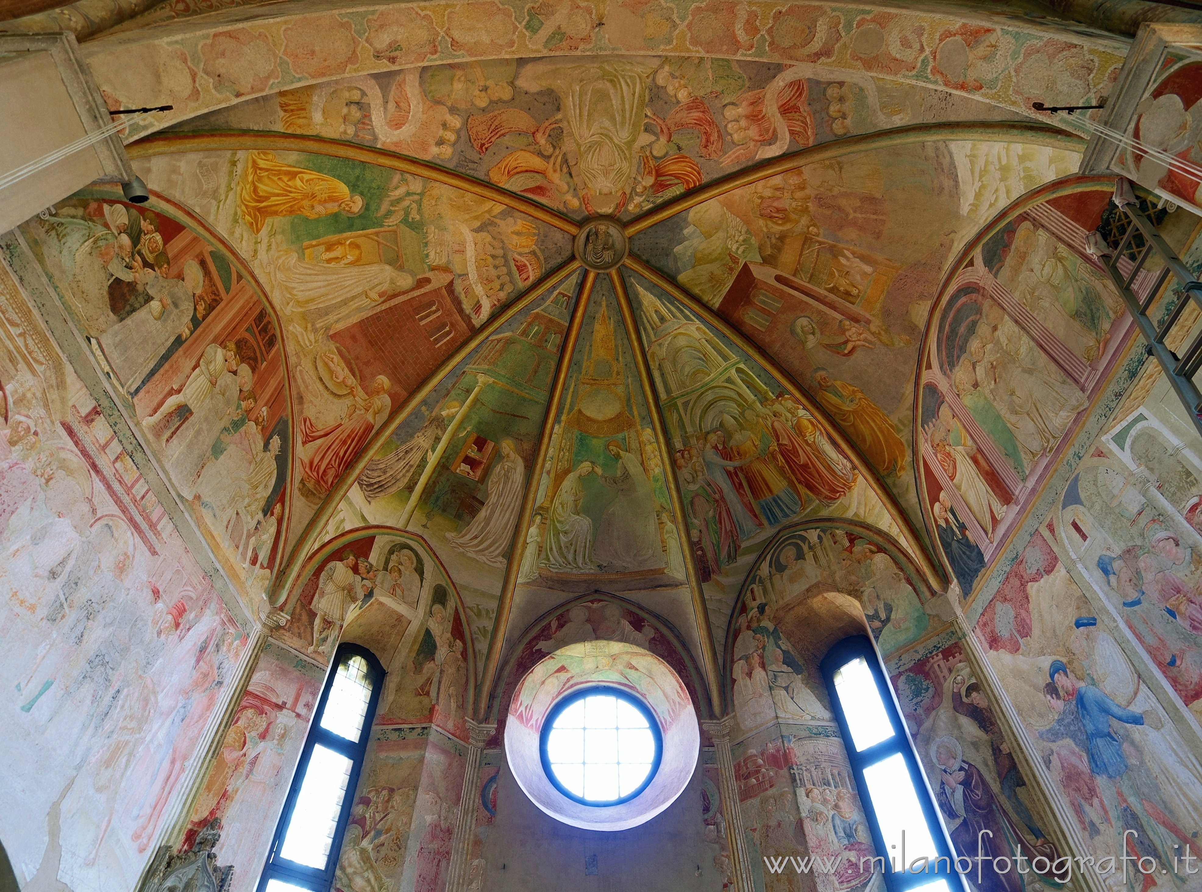 Castiglione Olona (Varese, Italy): Apse of the Collegiate Church of Saints Stephen and Lawrence covered with renaissance frescoes - Castiglione Olona (Varese, Italy)