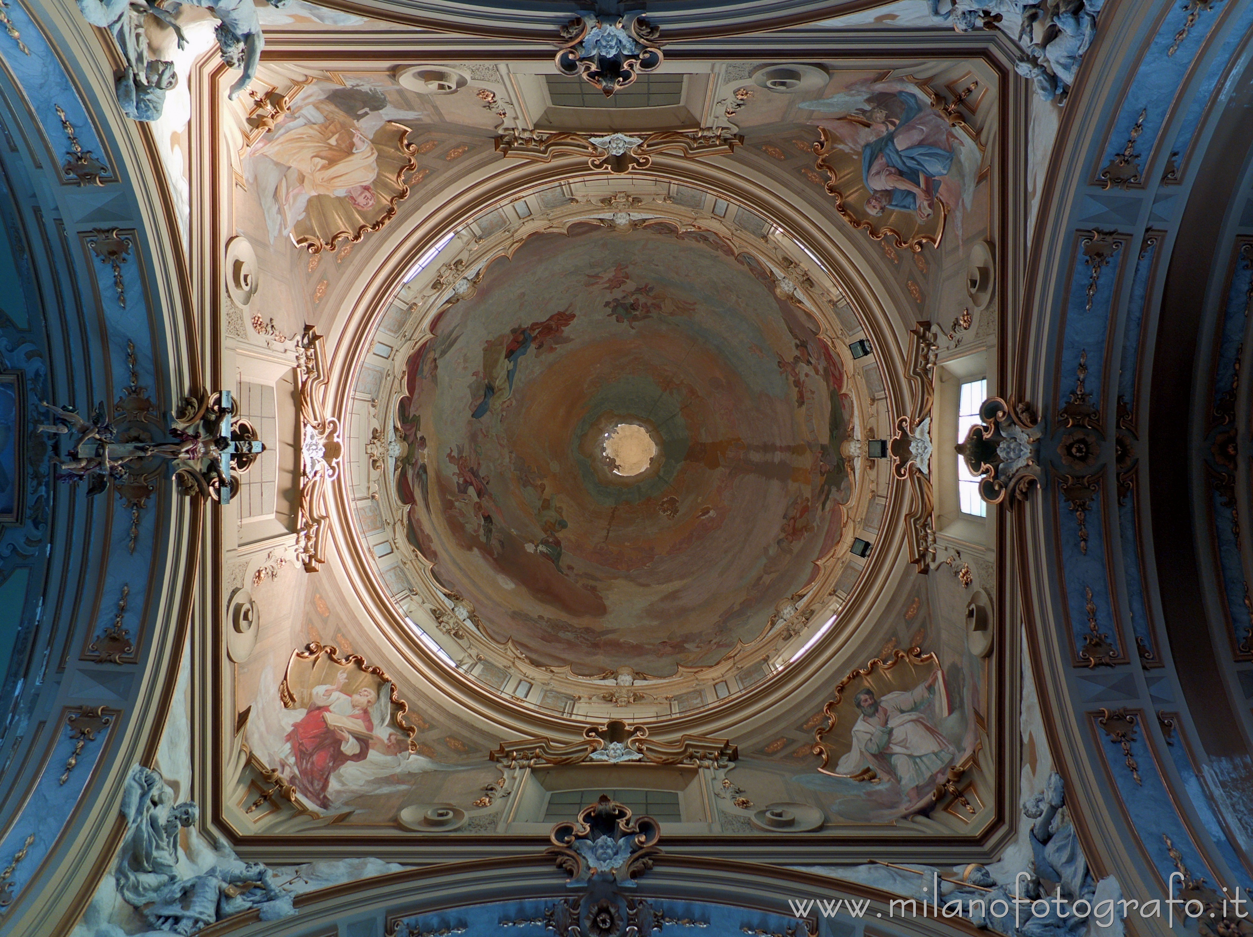 Desio (Milano): Interno della cupola  della Basilica dei Santi Siro e Materno - Desio (Milano)