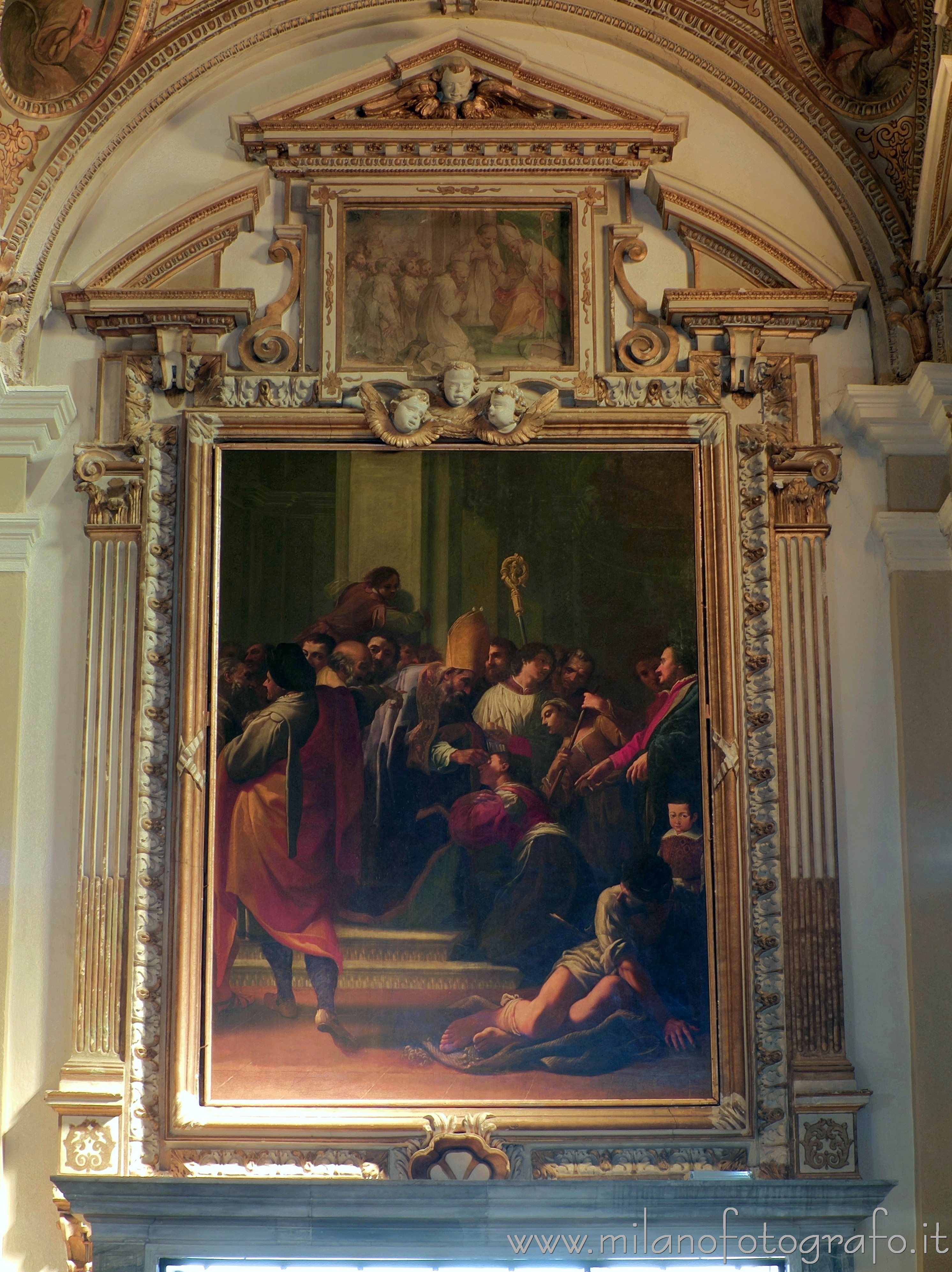 Fano (Pesaro e Urbino): San Paterniano che risana la cieca Silvia - Fano (Pesaro e Urbino)