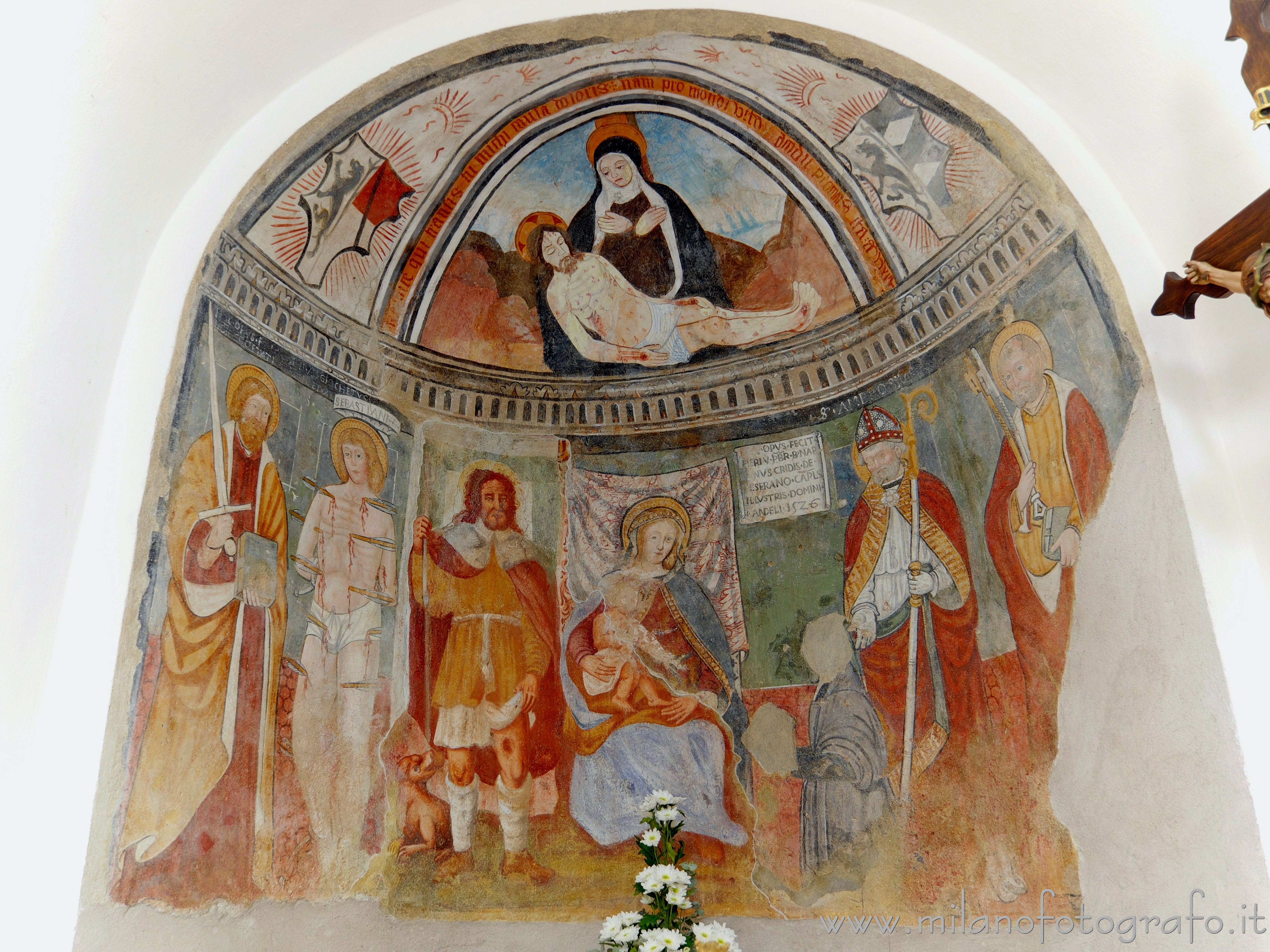 Gaglianico (Biella): Abside dell'Oratorio di San Rocco - Gaglianico (Biella)
