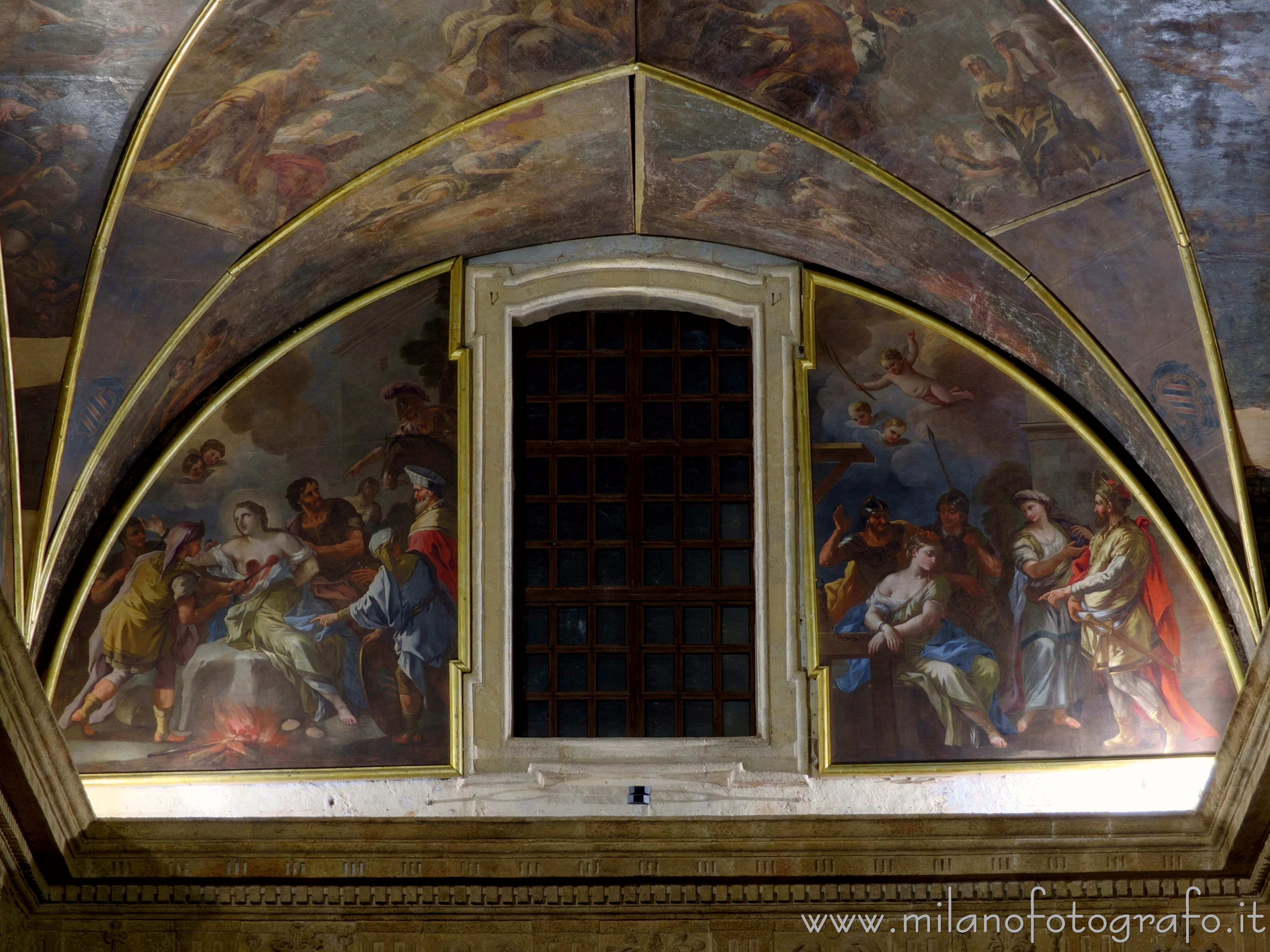 Gallipoli (Lecce): Lunetta della parete di fondo del presbiterio del Duomo - Gallipoli (Lecce)