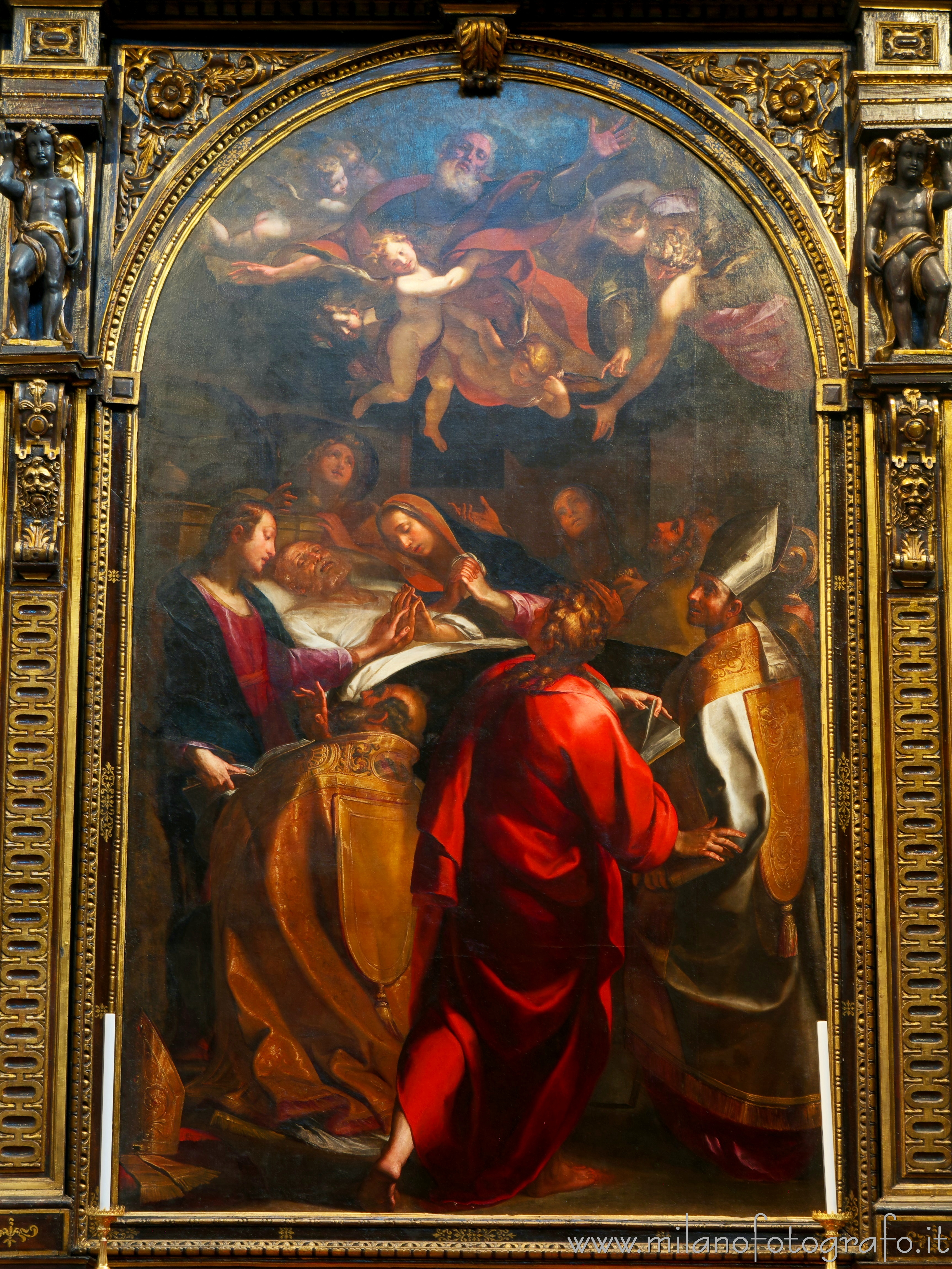 Milano: Morte di San Giuseppe di Giulio Cesare Procaccini nella Chiesa di San Giuseppe - Milano