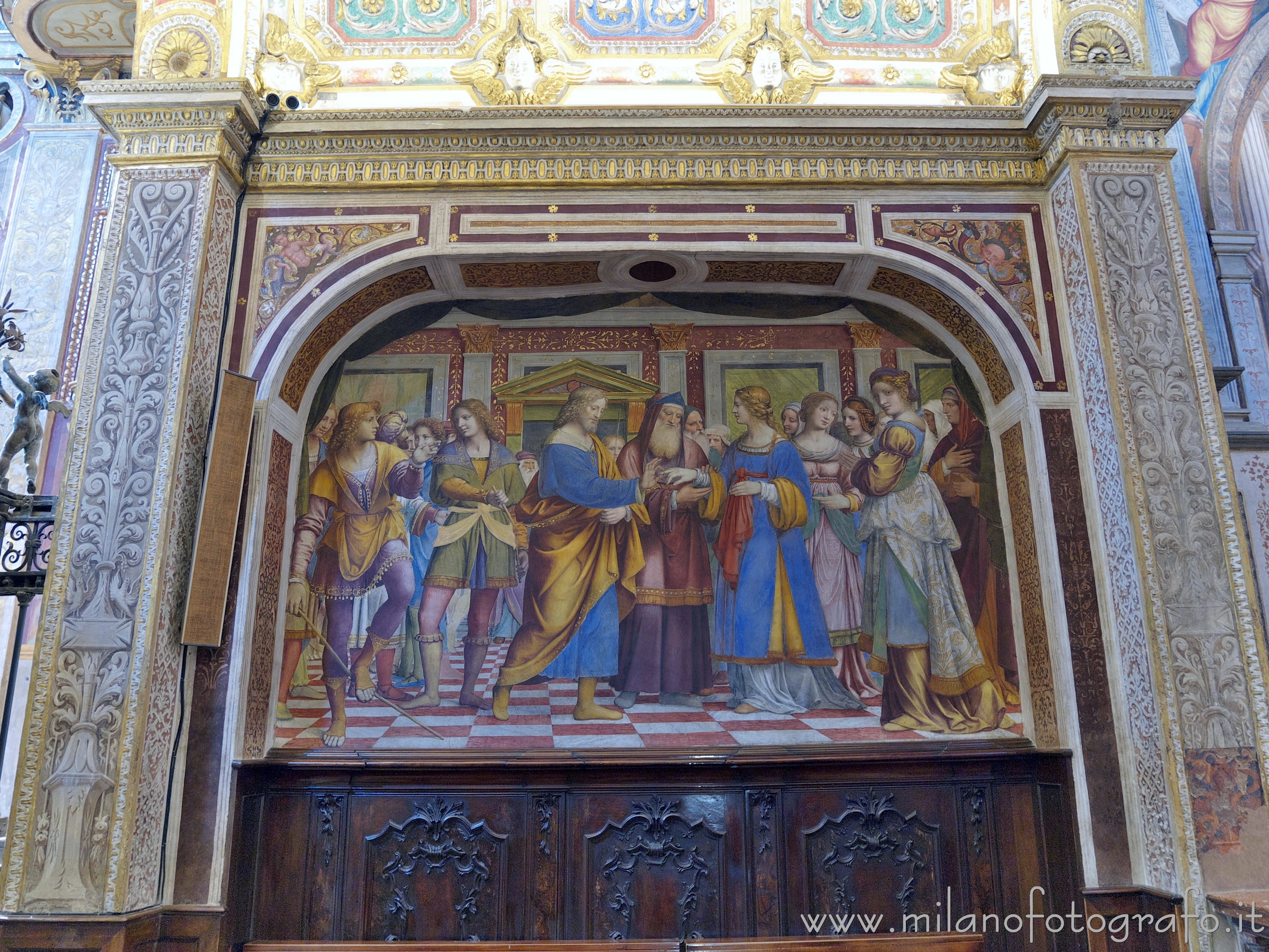 Saronno (Varese, Italy): Wedding of the Virgin in the Sanctuary of Santa Maria dei Miracoli - Saronno (Varese, Italy)