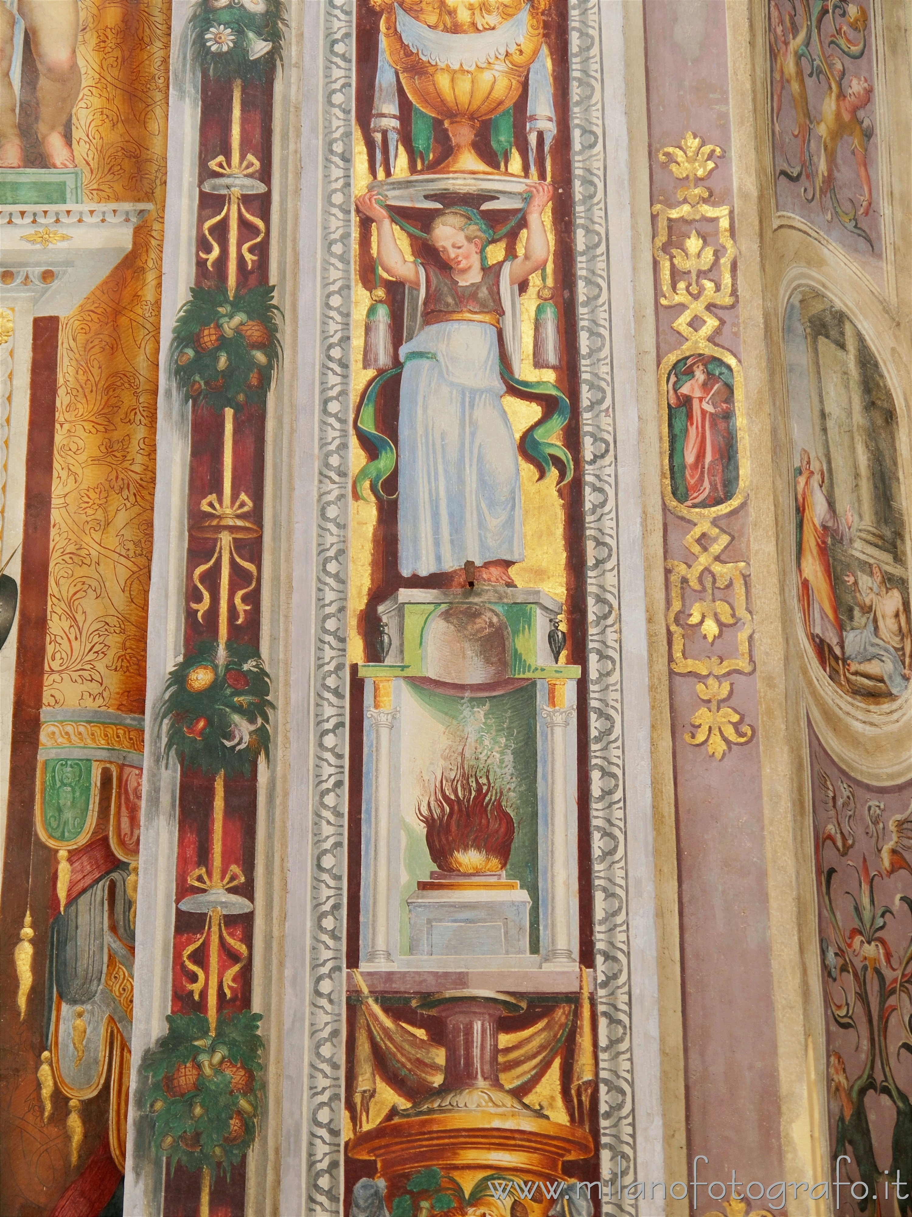 Meda (Monza e Brianza, Italy): Renaissance decorations in the Church of San Vittore - Meda (Monza e Brianza, Italy)