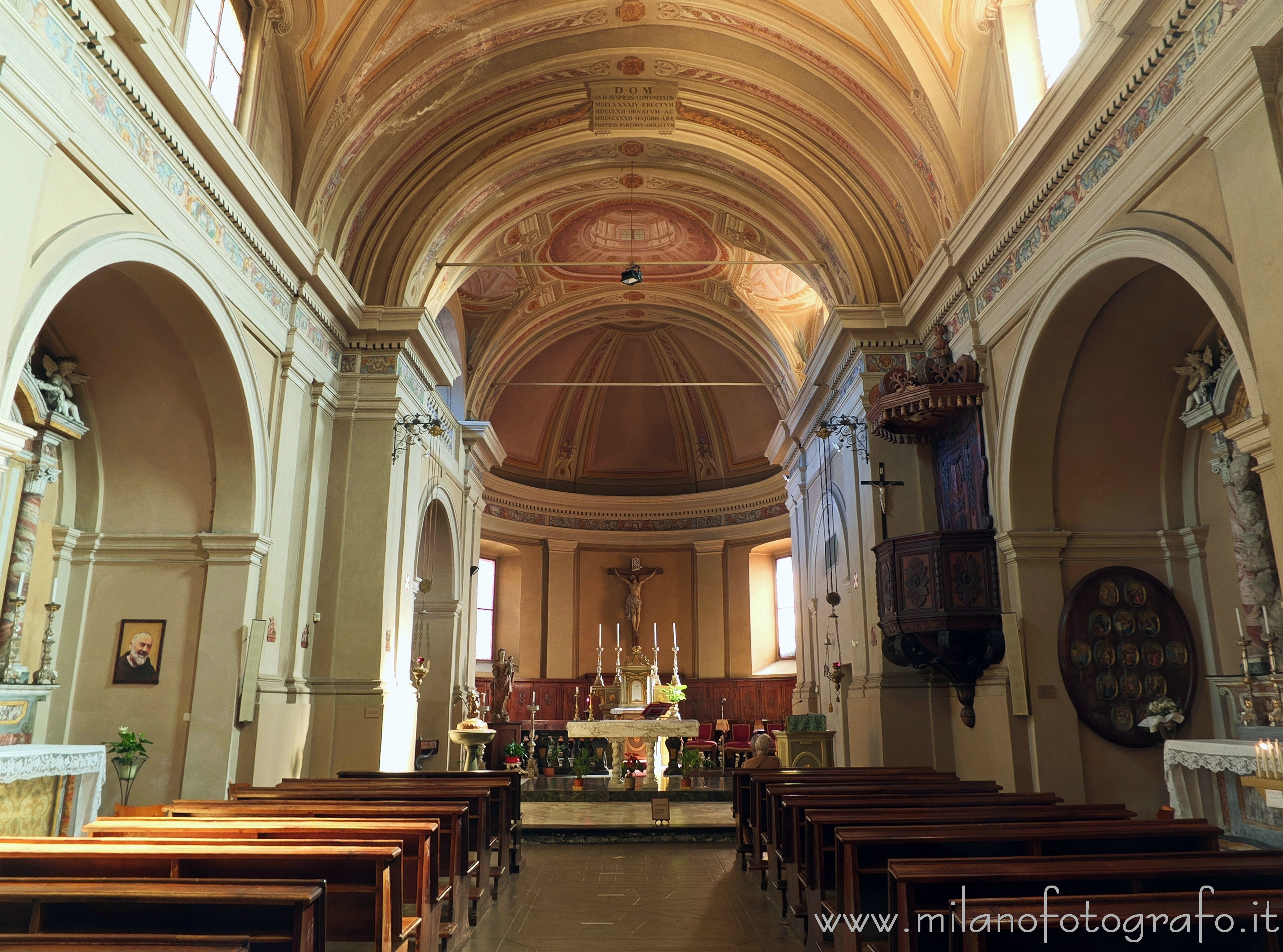 Miagliano (Biella): Interno della della Chiesa di Sant'Antonio Abate - Miagliano (Biella)
