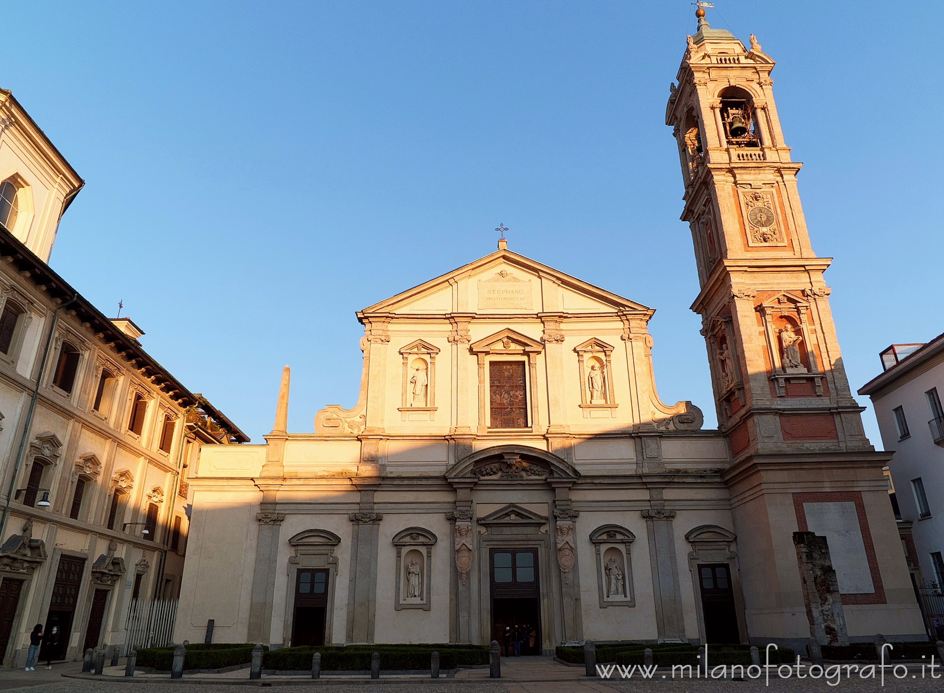 Milan (Italy): Facade of the Basilica of Santo Stefano Maggiore
 - Milan (Italy)