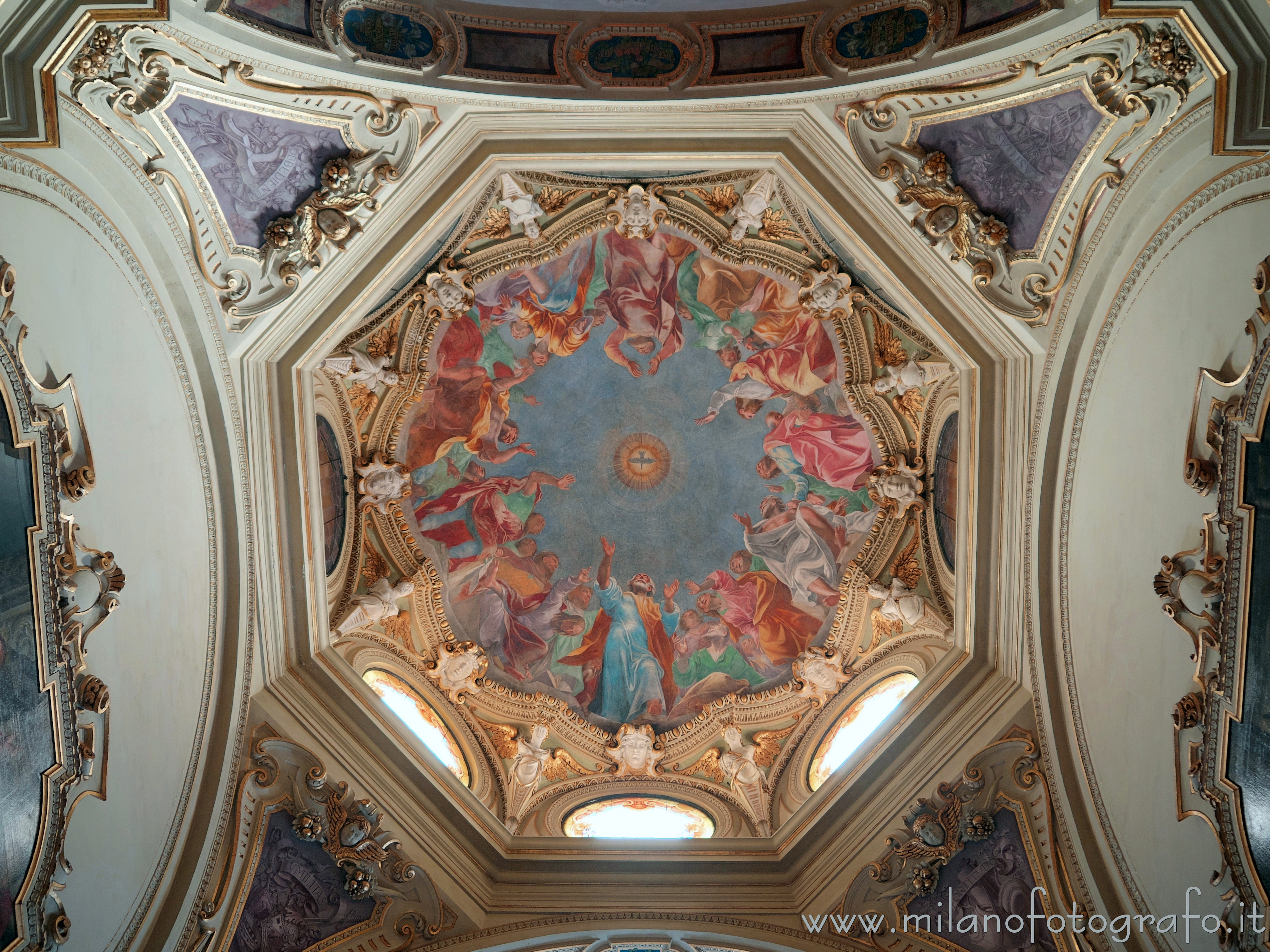 Milan (Italy): Ceiling of the Chapel of St. Joseph in the Basilica of San Marco - Milan (Italy)