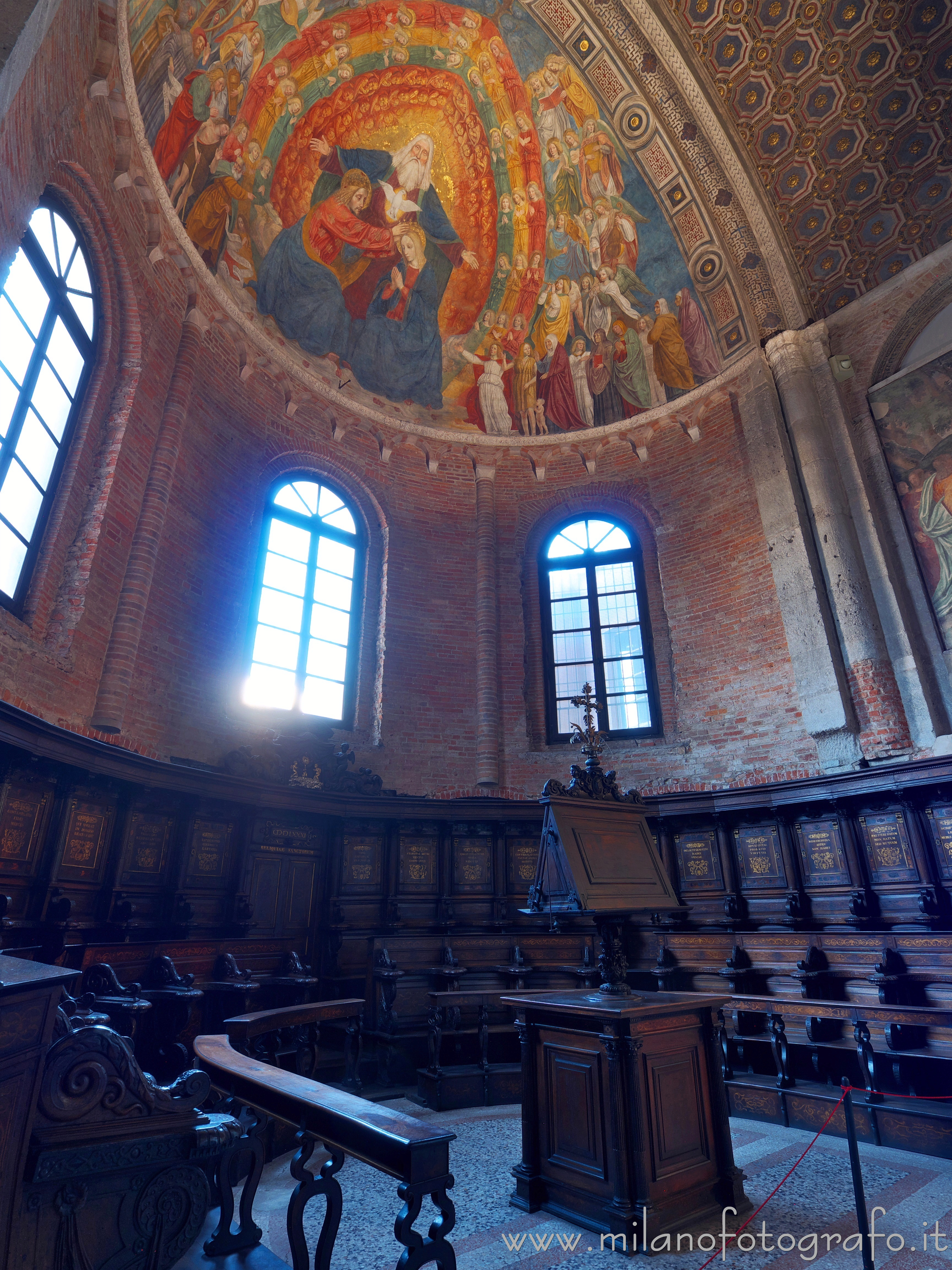 Milan (Italy): Apse of the Basilica of san Simpliciano - Milan (Italy)