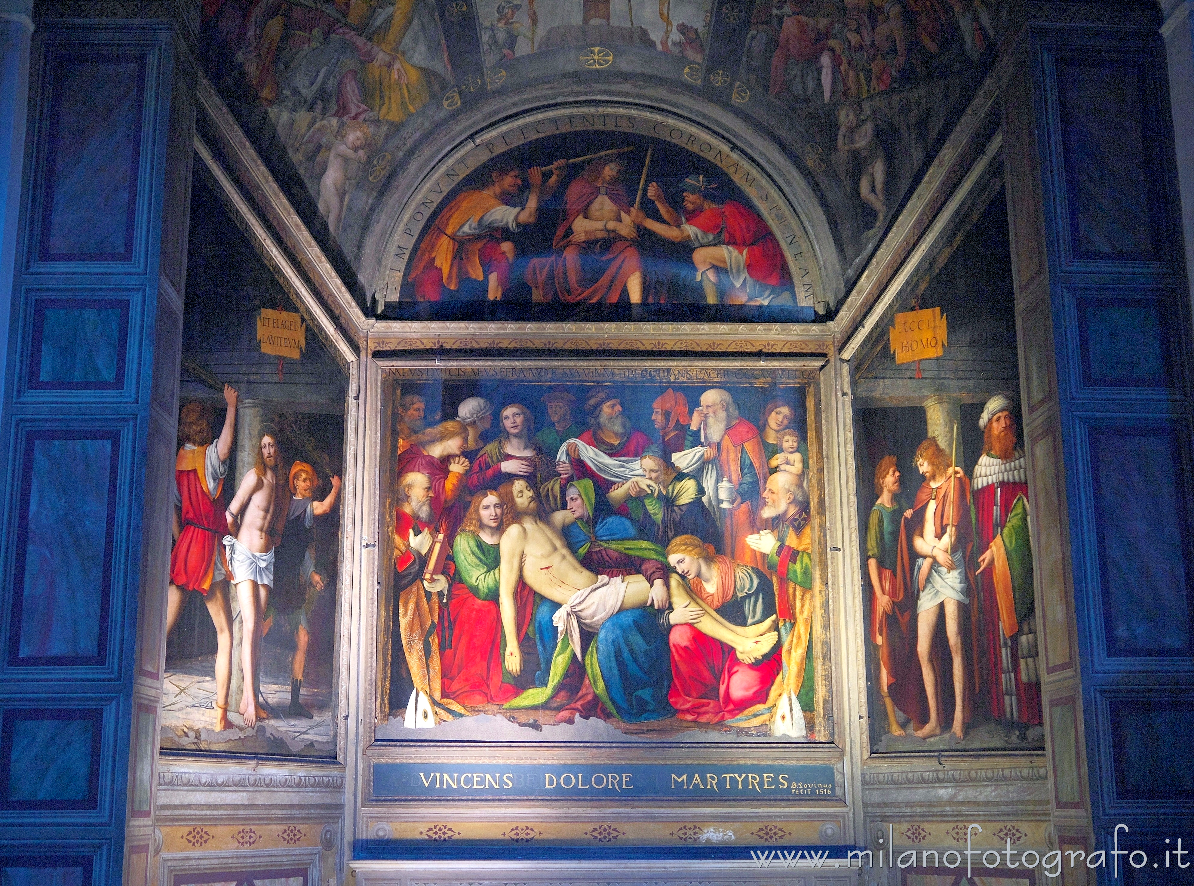 Milano: Dettaglio del ciclo della passione del Luini nella Chiesa di San Giorgio al Palazzo - Milano
