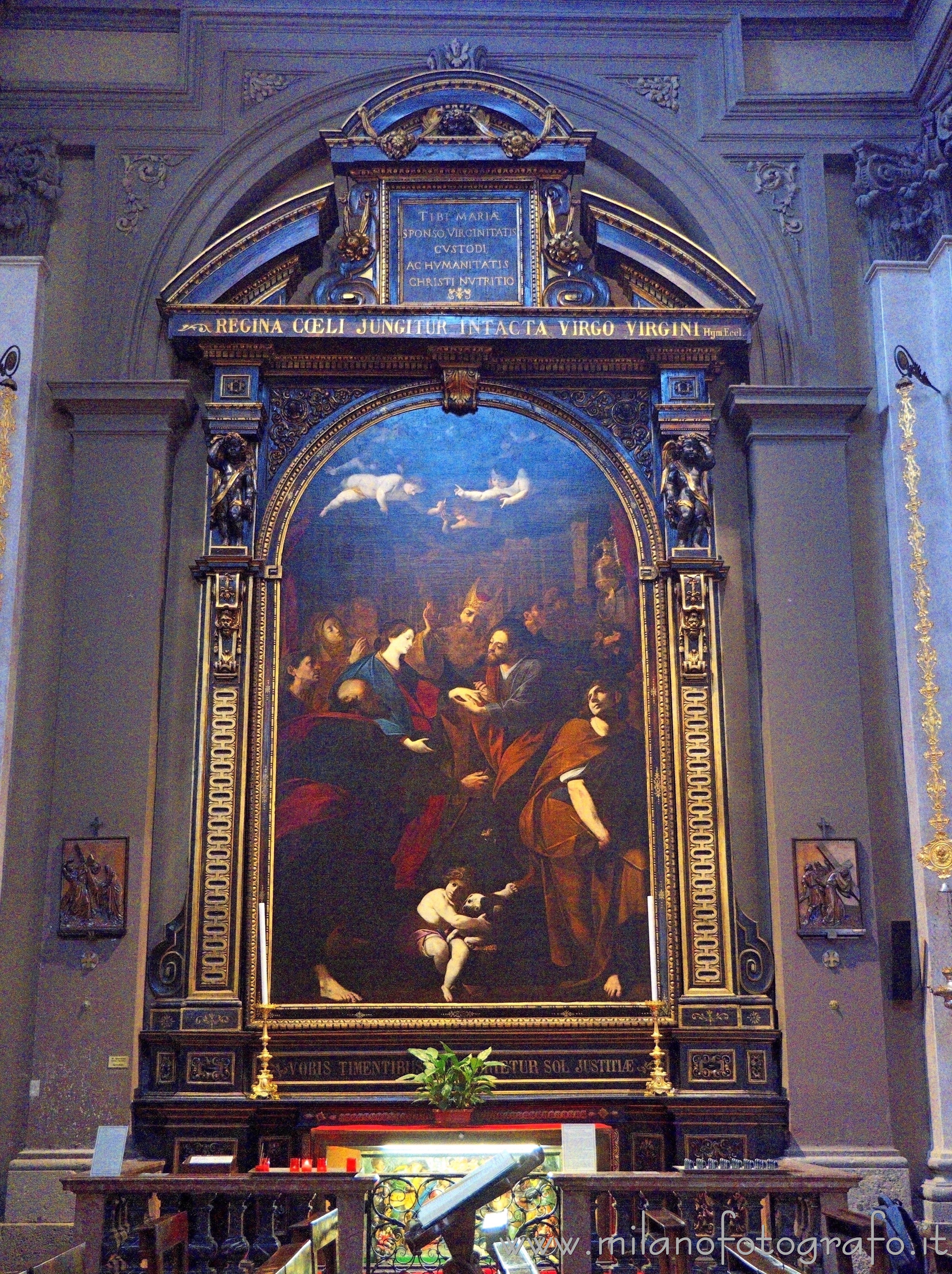 Milano: Sposalizio della Vergine venne dipinta da Giovan Battista Crespi  nella Chiesa di San Giuseppe - Milano