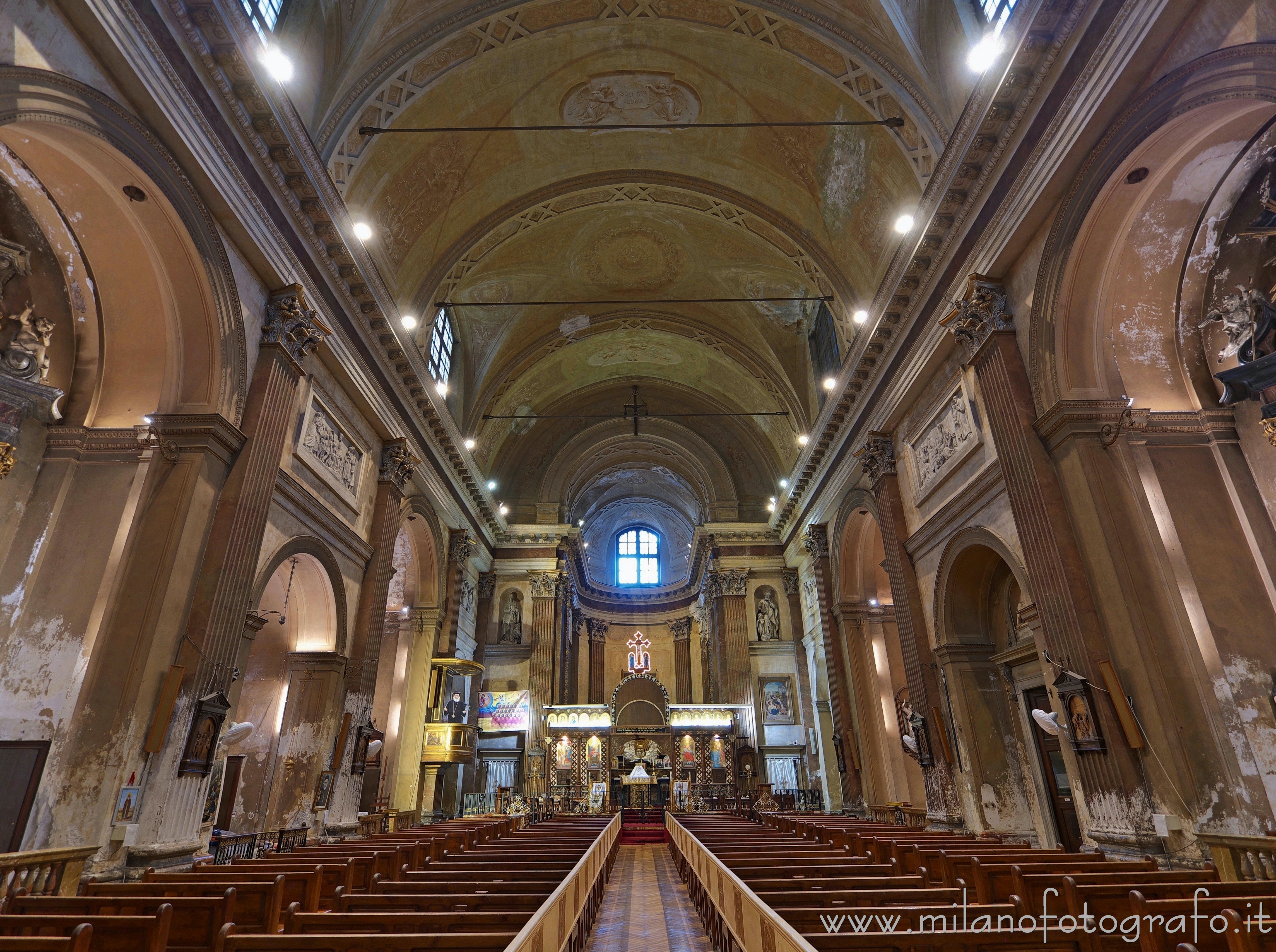 Milan (Italy): Interior of the Church of San Pietro Celestino
 - Milan (Italy)