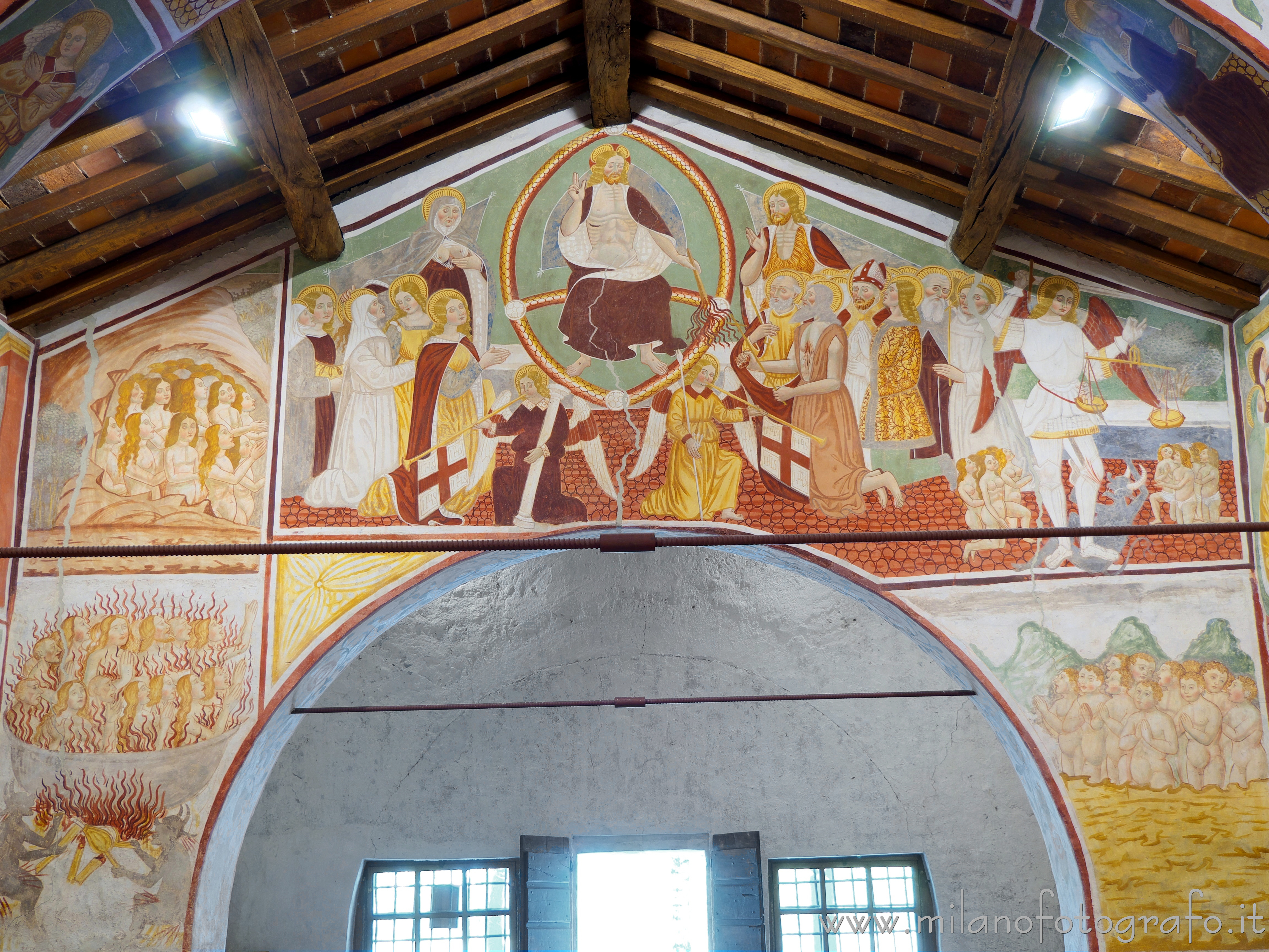 Momo (Novara, Italy): Last judgement in the Oratory of the Holy Trinity - Momo (Novara, Italy)