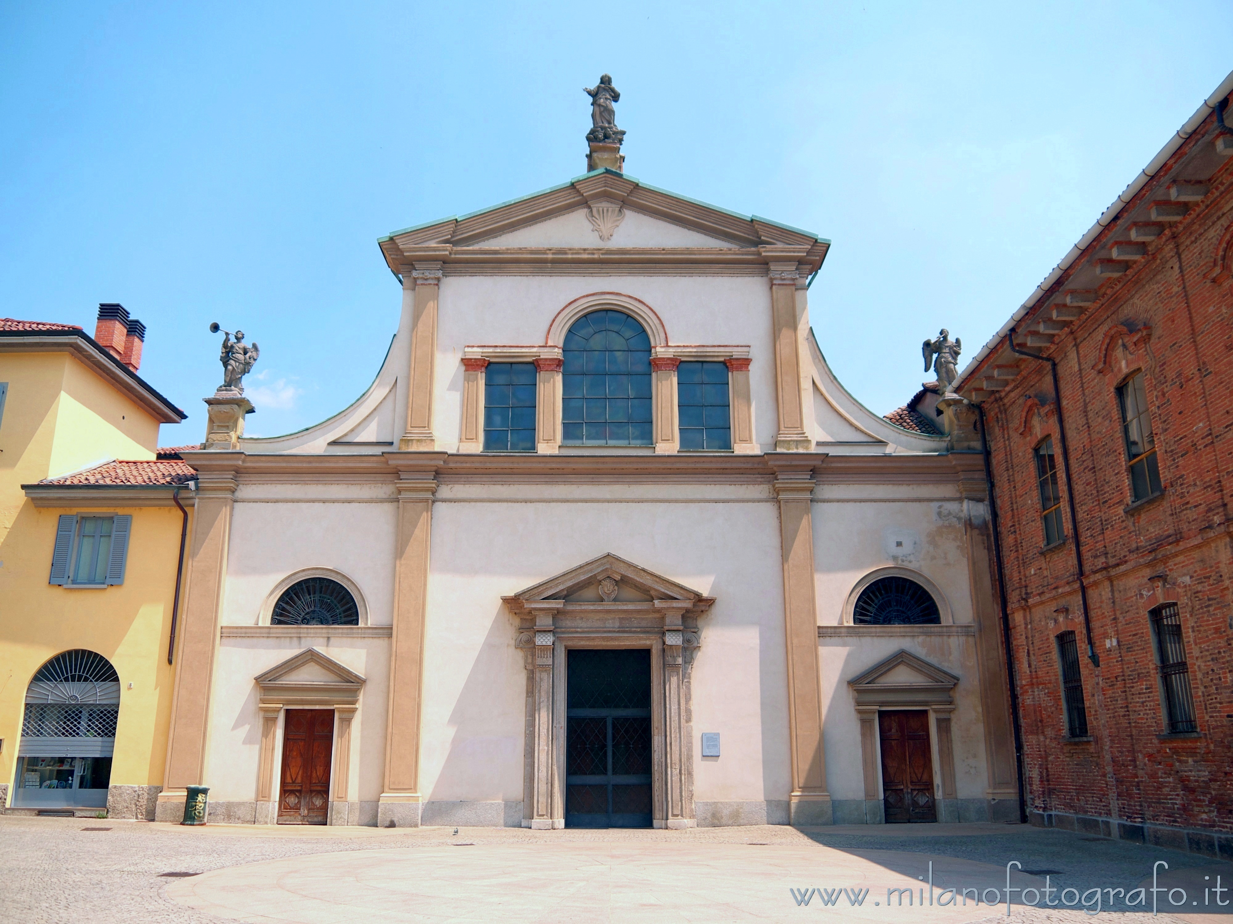 Monza (Monza e Brianza, Italy): Facade of the Church of Santa Maria di Carrobiolo - Monza (Monza e Brianza, Italy)