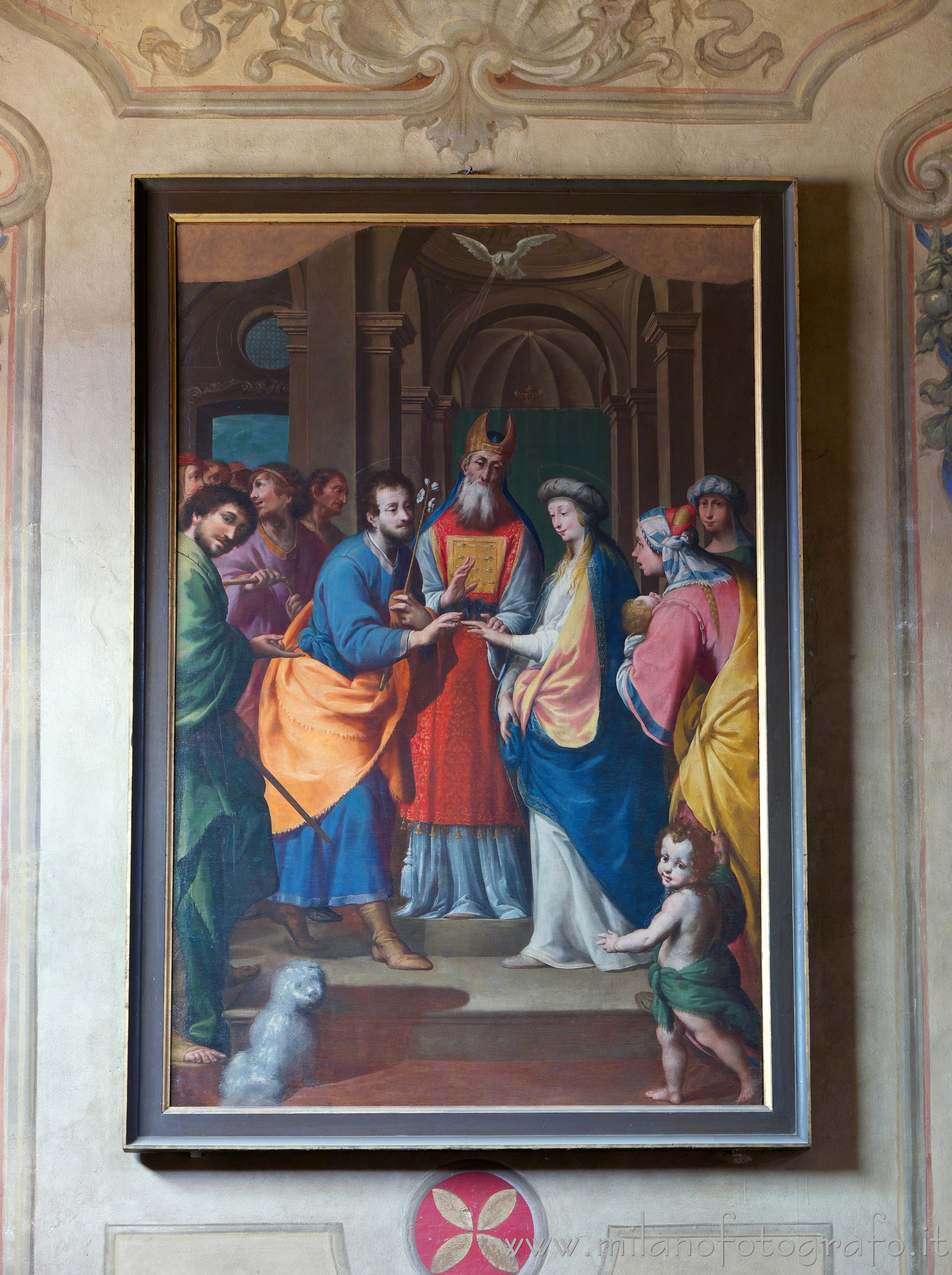 Monza (Monza e Brianza, Italy): Marriage of the Virgin by Riccardo de Tavolini in the Church of Santa Maria di Carrobiolo - Monza (Monza e Brianza, Italy)