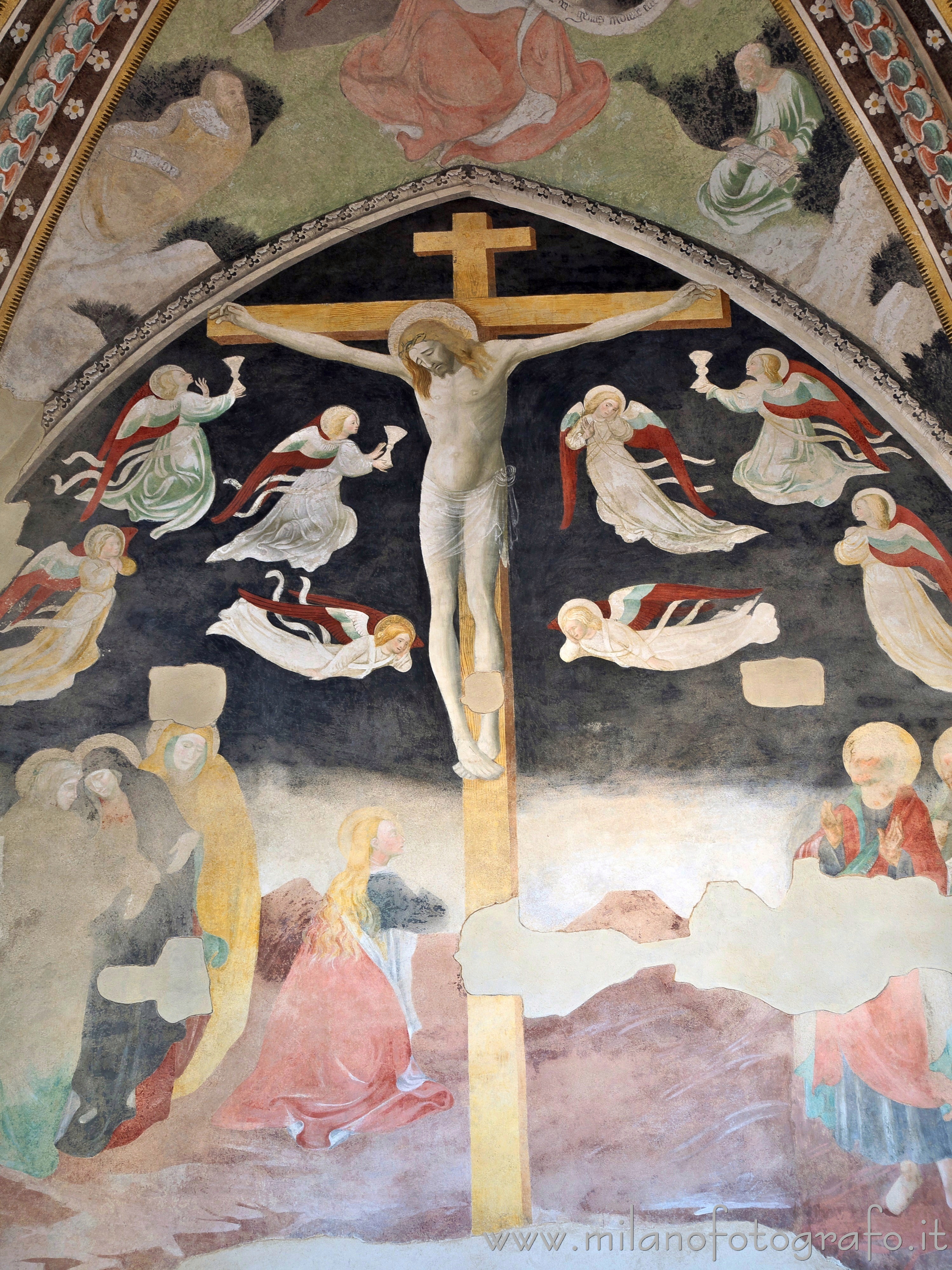 Novara: Affresco della crocifissione nella chiesa del Convento di San Nazzaro della Costa - Novara