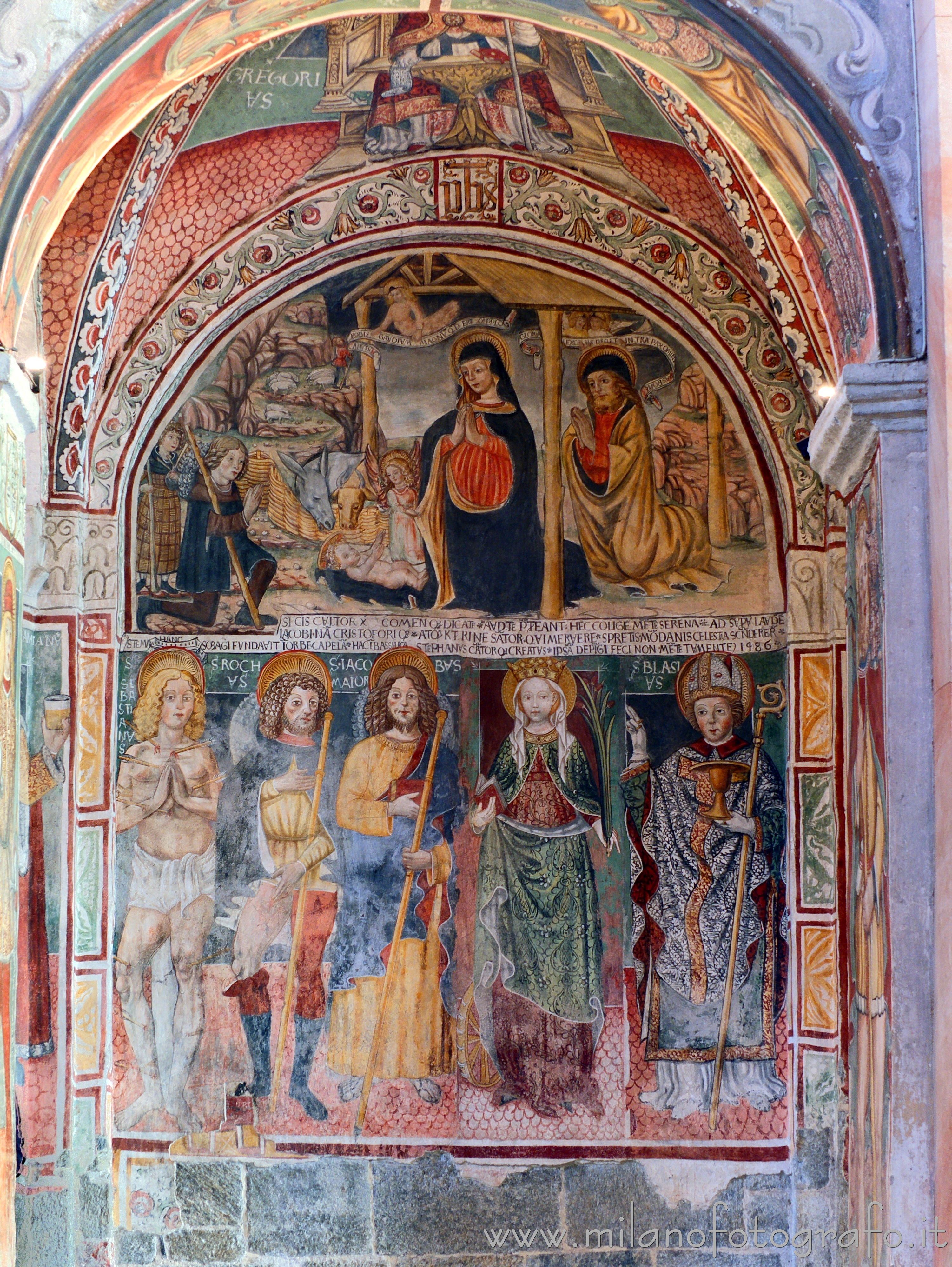 Orta San Giulio (Novara, Italy): Chapel of the third right span of the Basilica of San Giulio - Orta San Giulio (Novara, Italy)