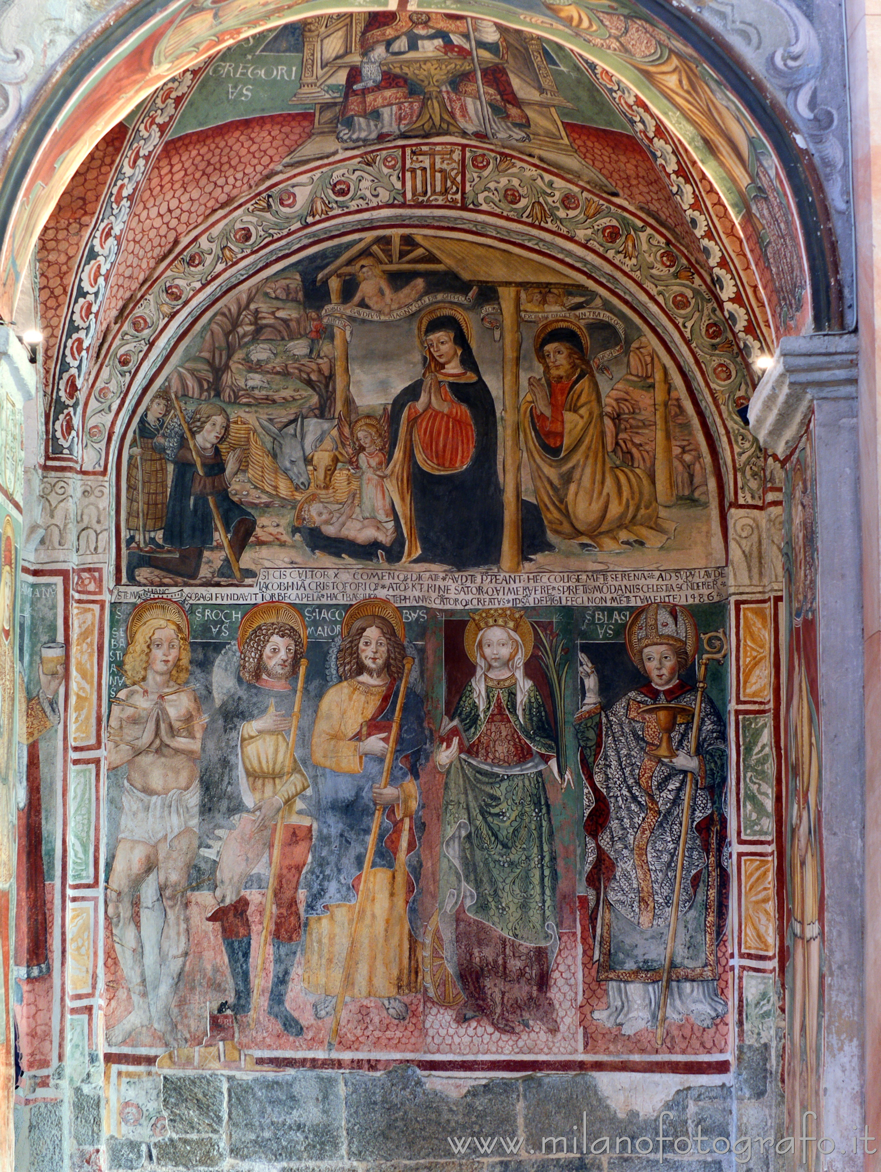 Orta San Giulio (Novara, Italy): Chapel of the third right span of the Basilica of San Giulio - Orta San Giulio (Novara, Italy)