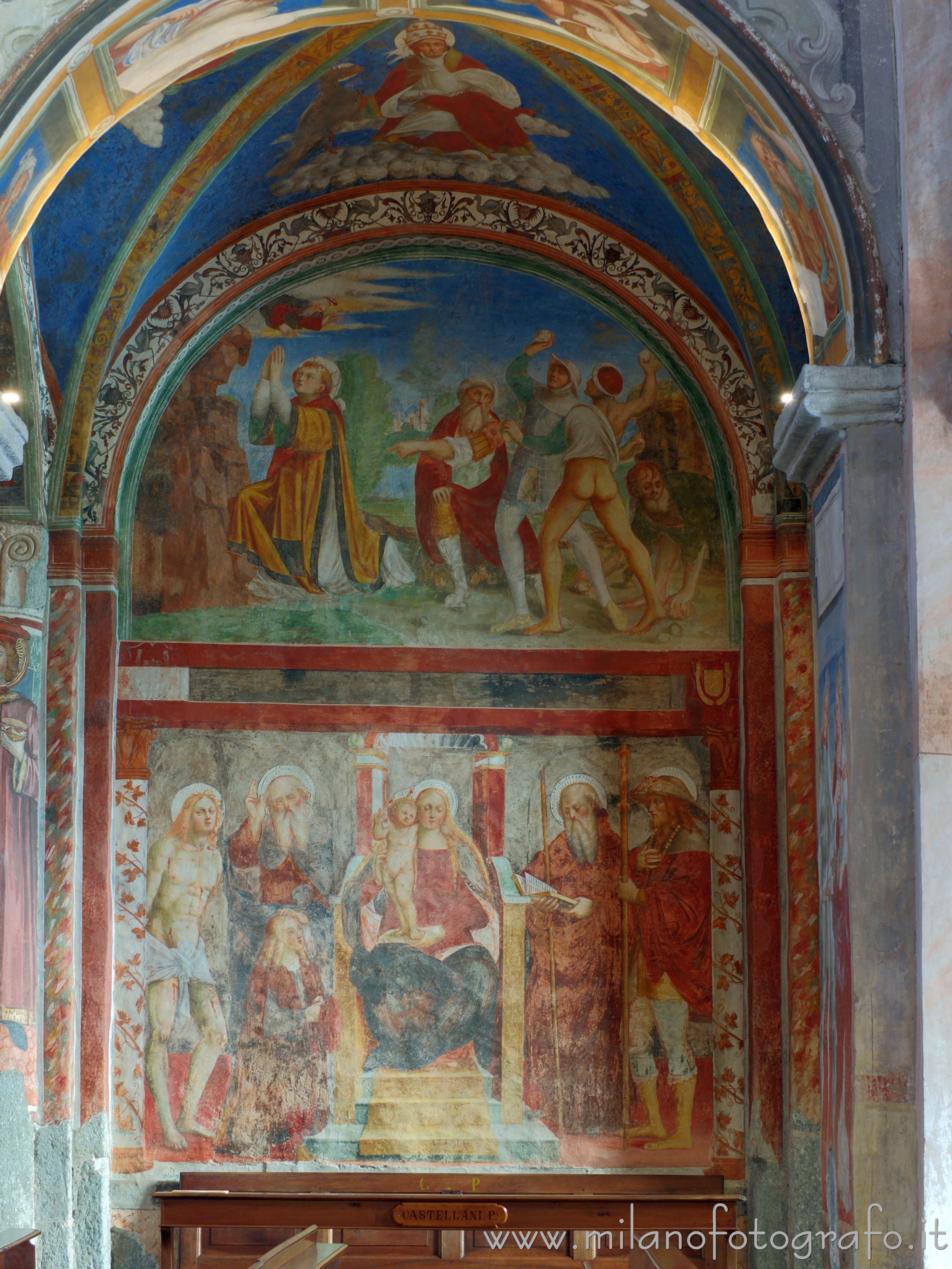 Orta San Giulio (Novara, Italy): Chapel of the second right span of the Basilica of San Giulio - Orta San Giulio (Novara, Italy)