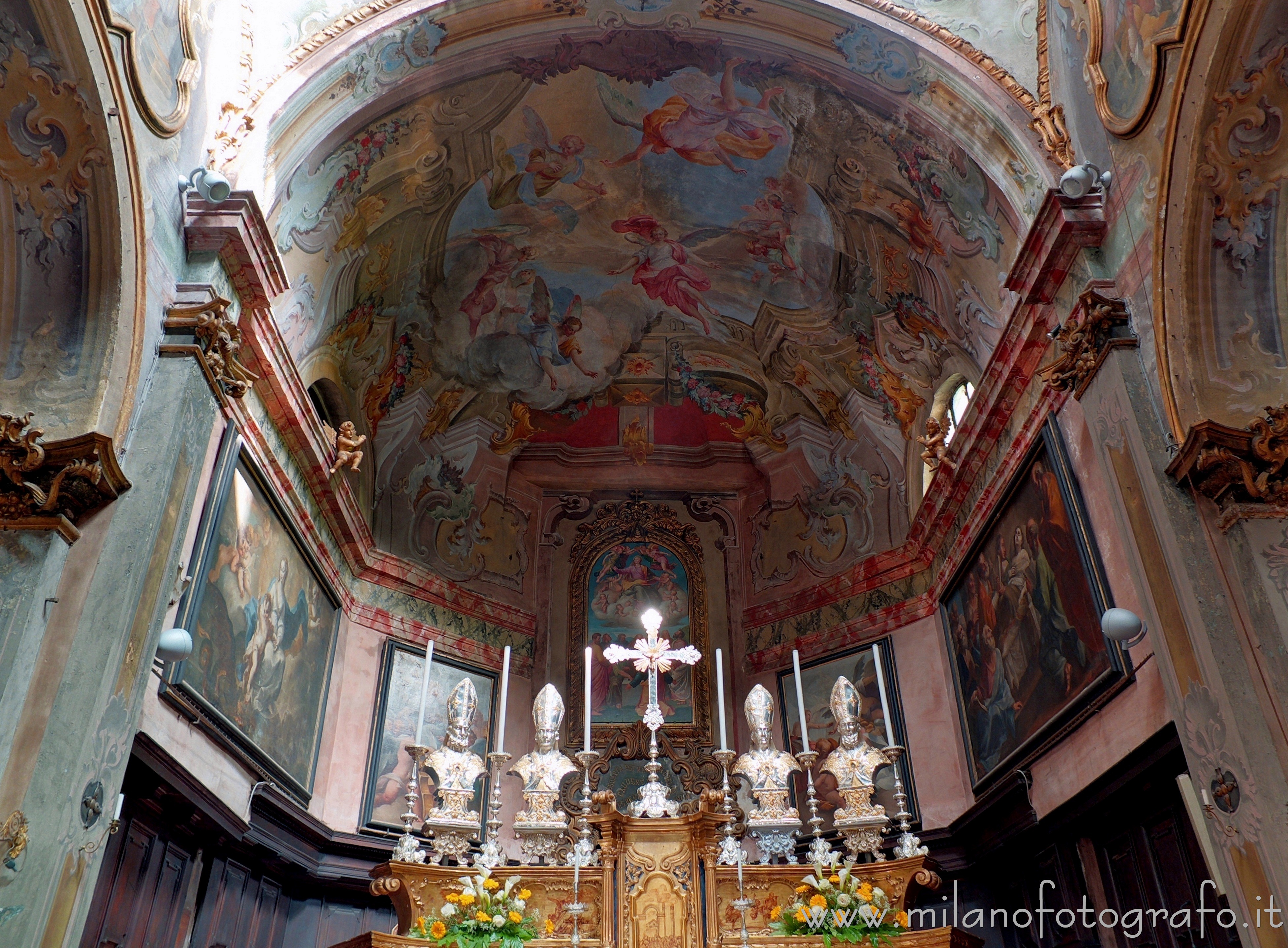 Orta San Giulio (Novara, Italy): Apse of the Church of Santa Maria Assunta - Orta San Giulio (Novara, Italy)