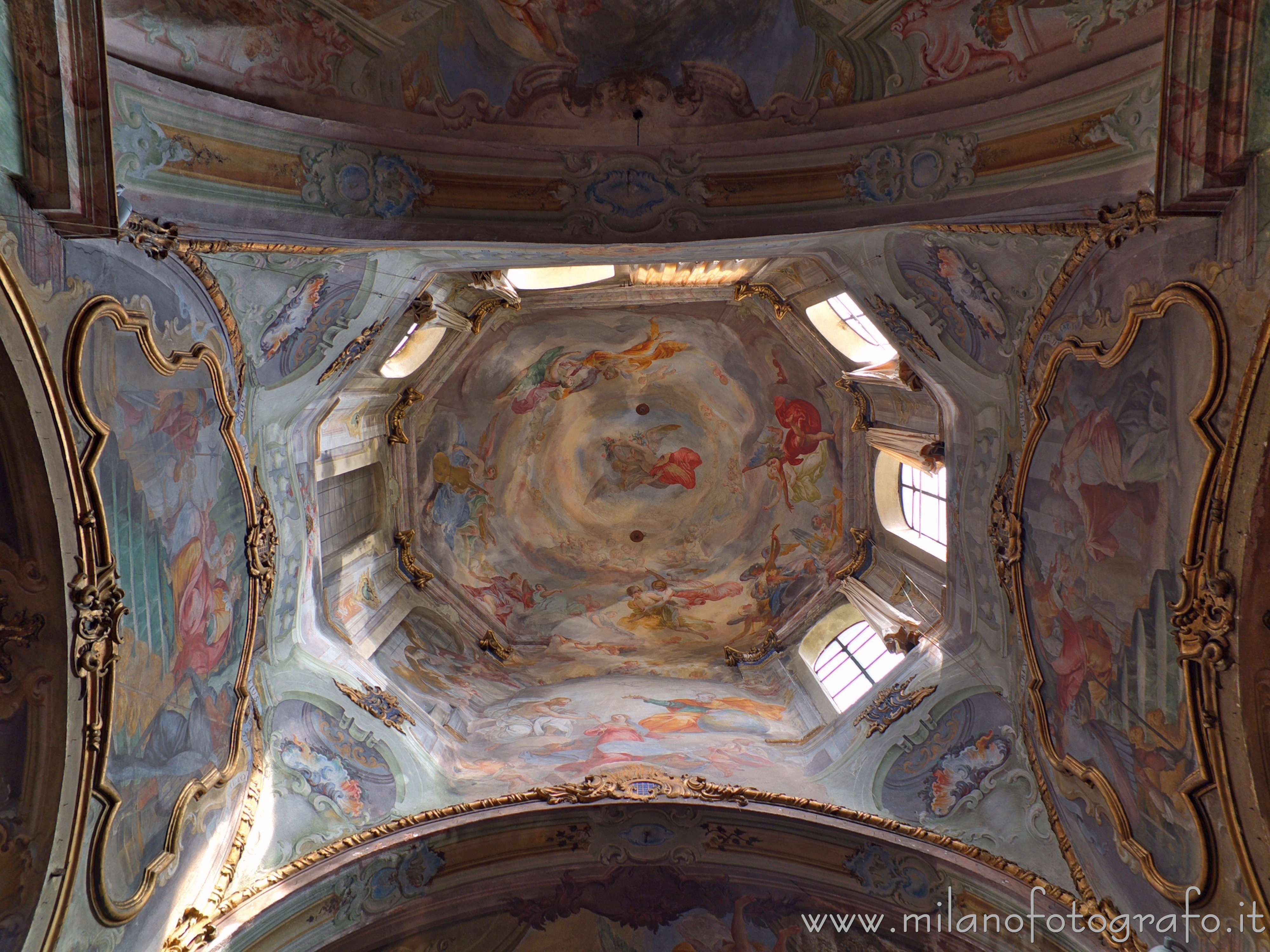 Orta San Giulio (Novara): Interno del tiburio della Chiesa di Santa Maria Assunta - Orta San Giulio (Novara)