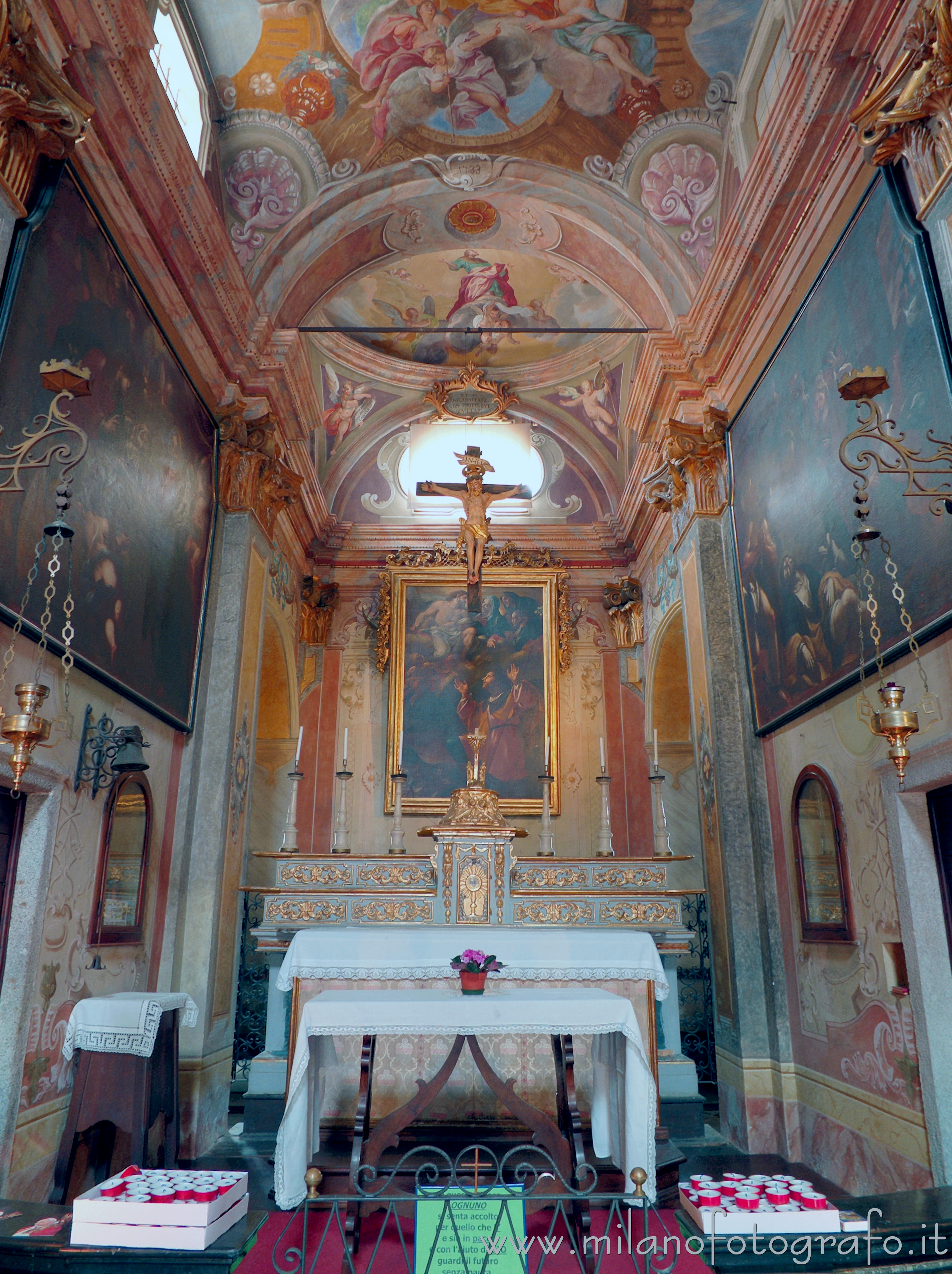 Orta San Giulio (Novara, Italy): Interior of the Oratory of San Rocco - Orta San Giulio (Novara, Italy)