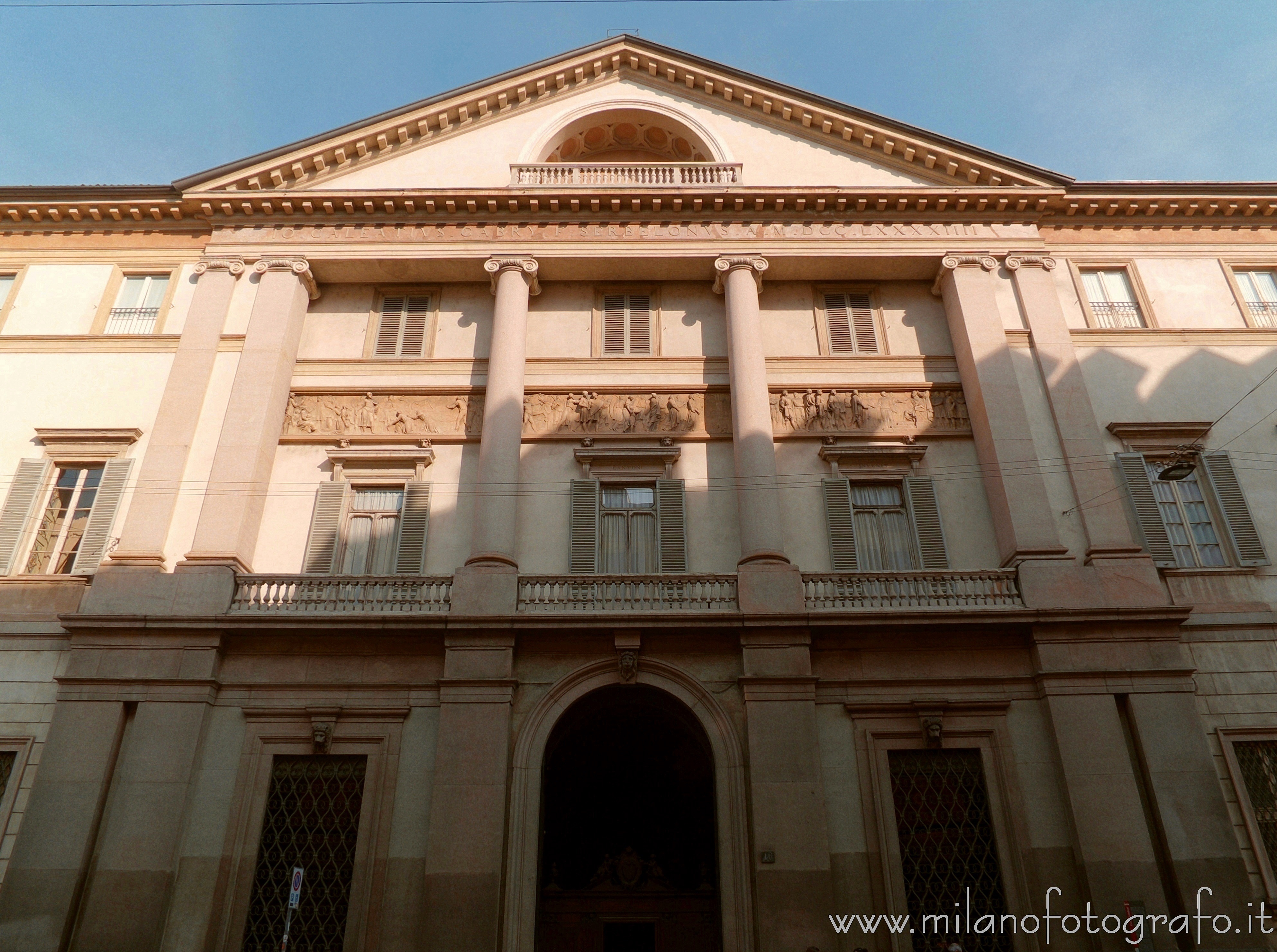 Milan (Italy): Facade of Serbelloni Palace - Milan (Italy)
