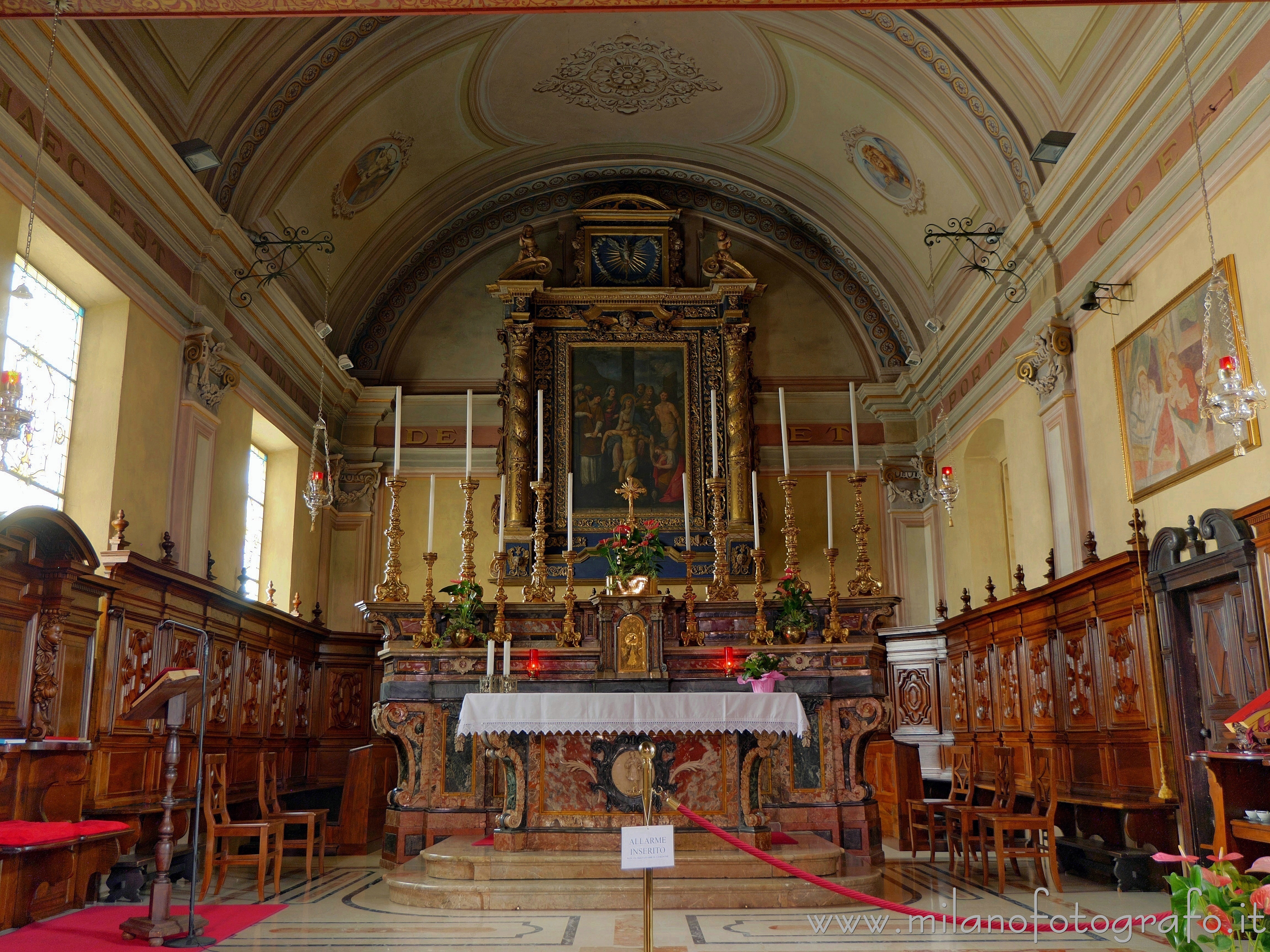 Ponderano (Biella, Italy): Presbytery of the Church of St. Lawrence Martyr - Ponderano (Biella, Italy)