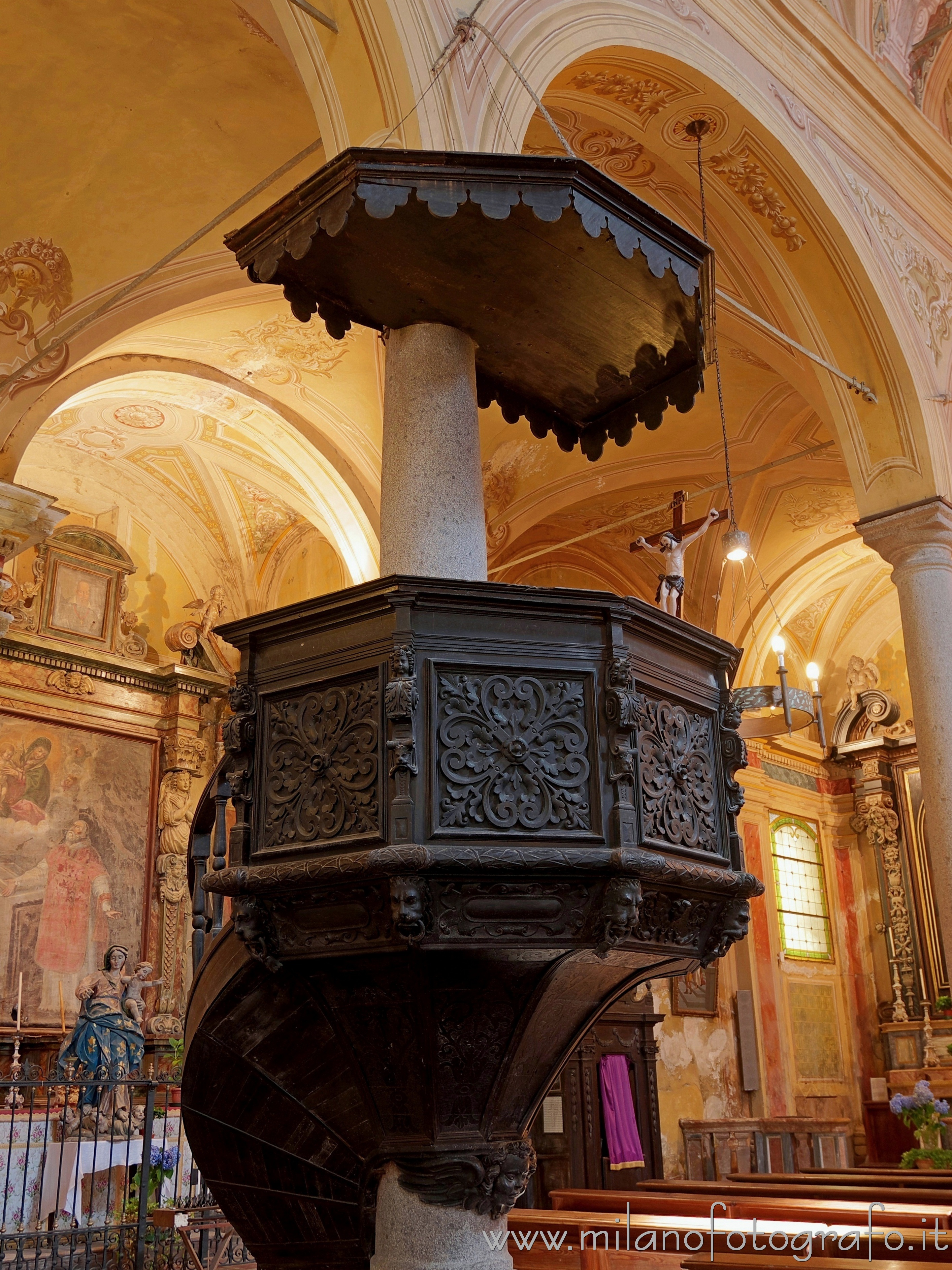 Campiglia Cervo (Biella, Italy): Pulpit of the Parish Church of the Saints Bernhard und Joseph - Campiglia Cervo (Biella, Italy)