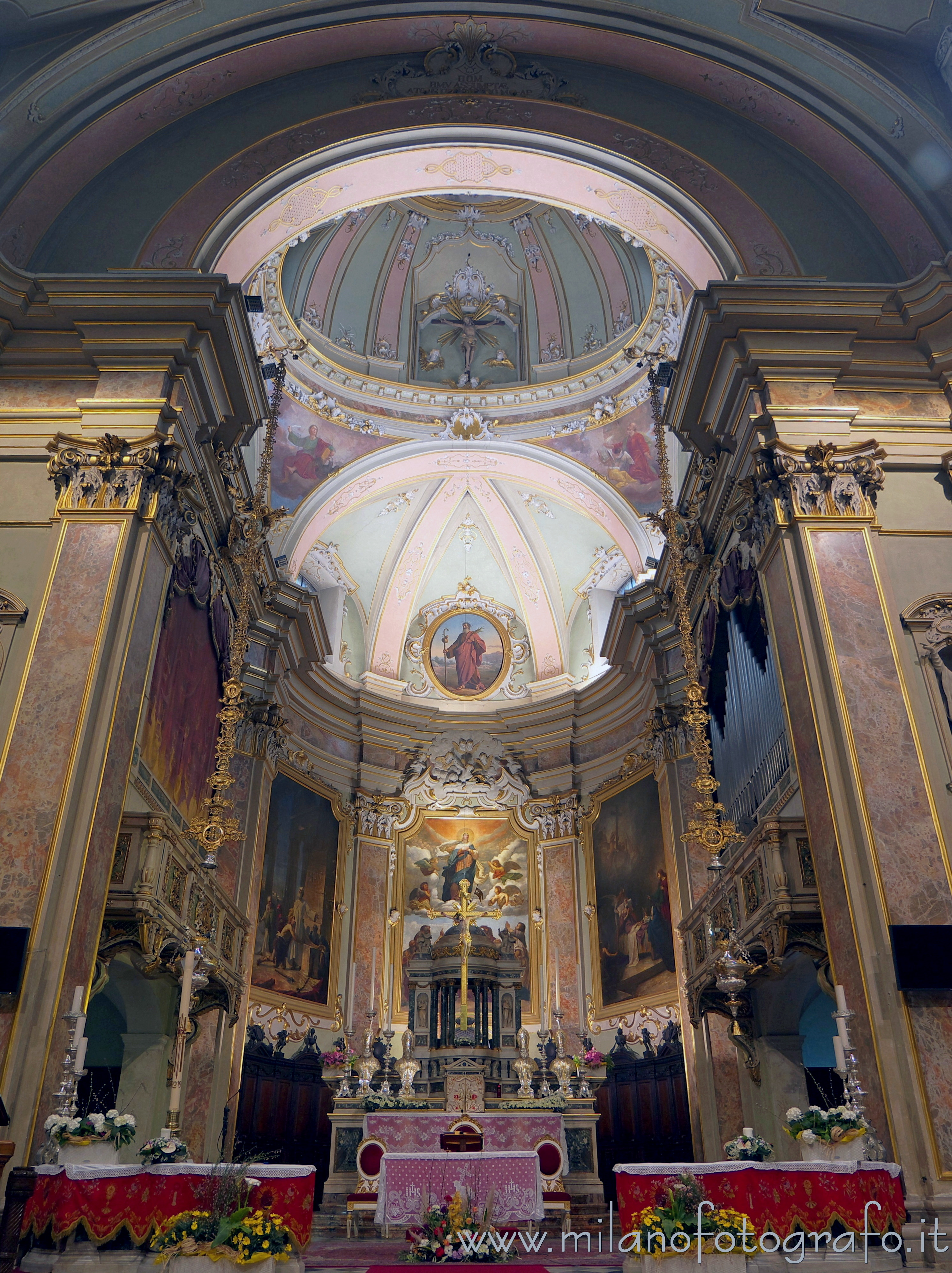 Romano di Lombardia (Bergamo, Italy): Apse of the Church of Santa Maria Assunta e San Giacomo Maggiore - Romano di Lombardia (Bergamo, Italy)