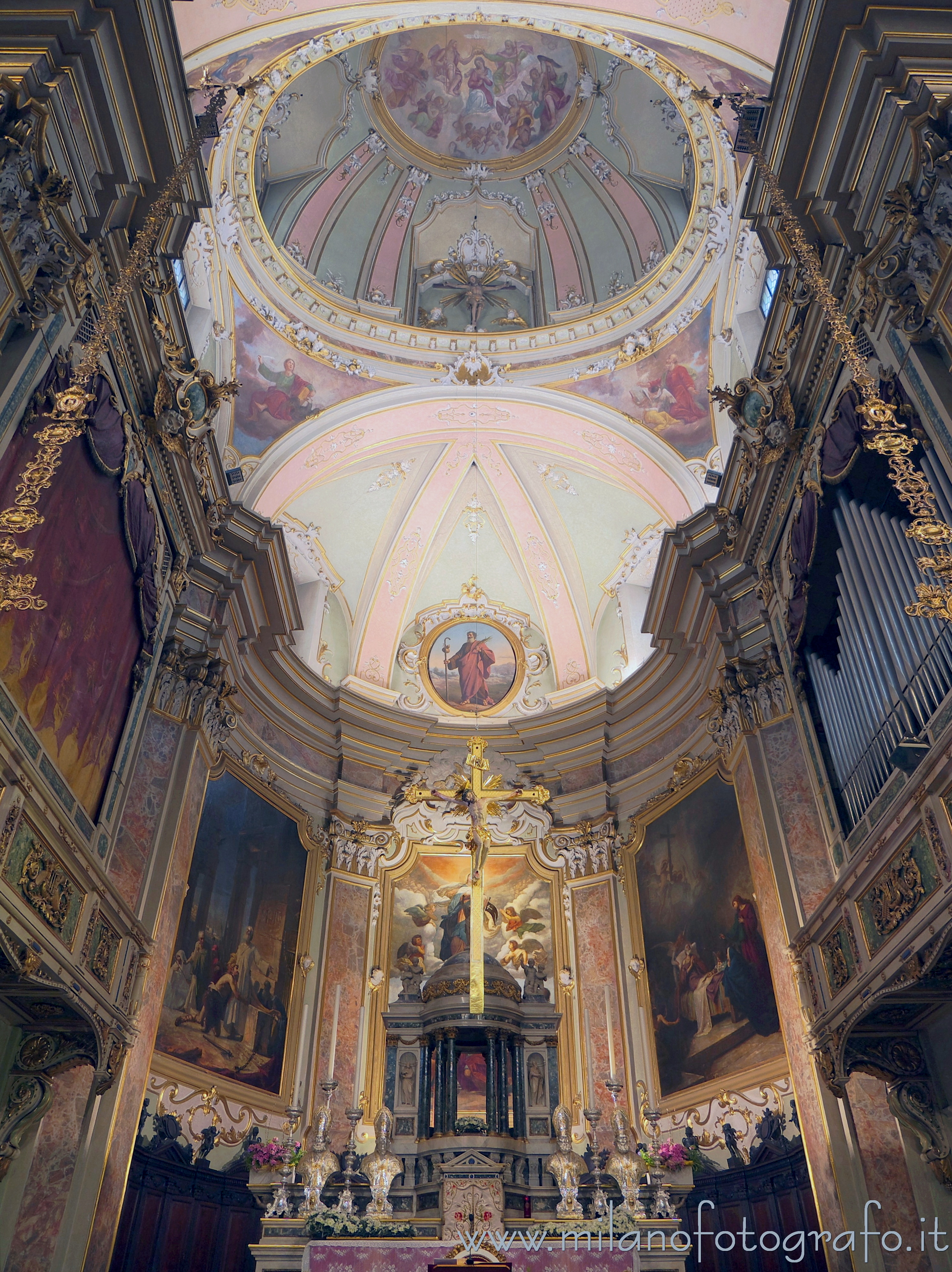 Romano di Lombardia (Bergamo): Interno dell'abside della Chiesa di Santa Maria Assunta e San Giacomo Maggiore - Romano di Lombardia (Bergamo)
