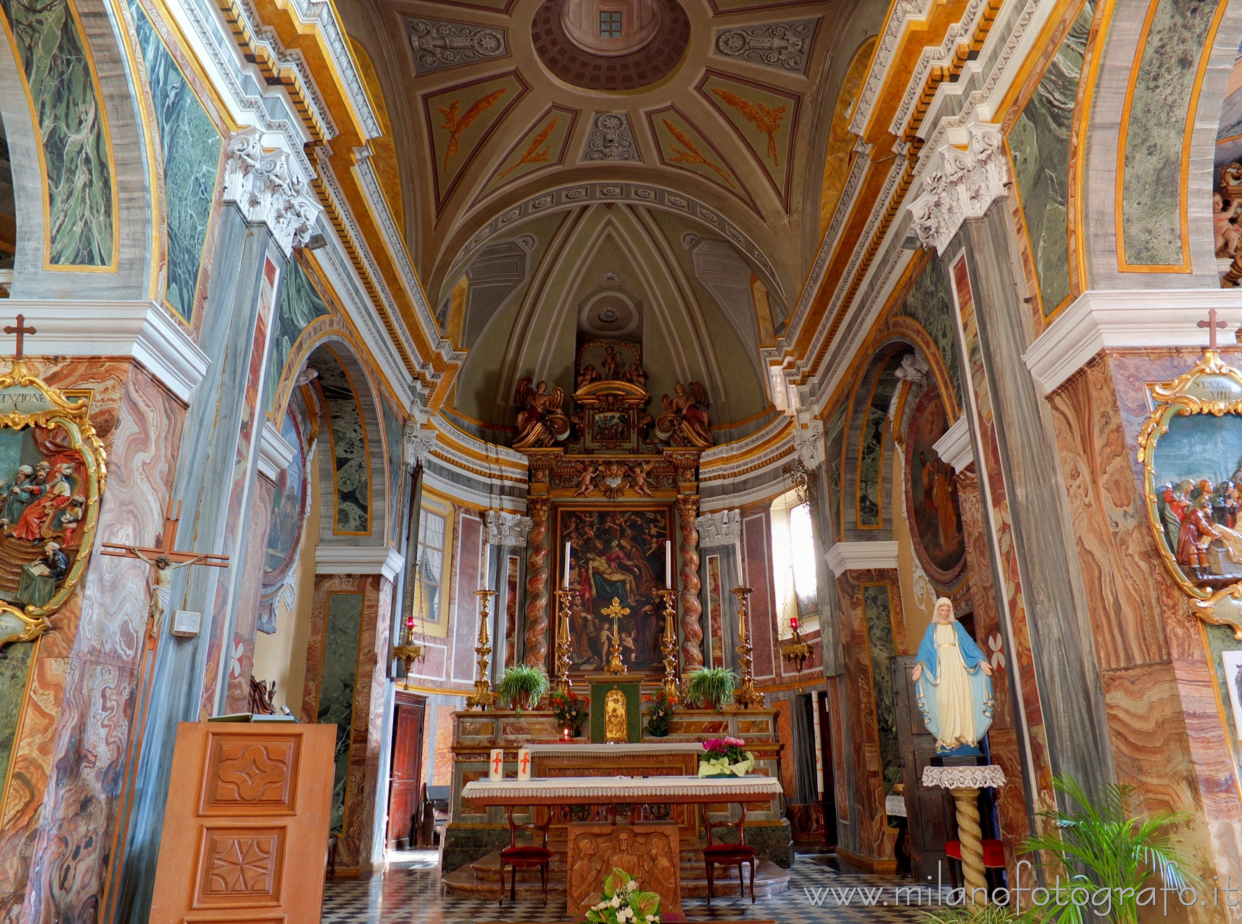 Sagliano Micca (Biella): Presbiterio della Chiesa Parrocchiale dei Santi Giacomo e Stefano - Sagliano Micca (Biella)