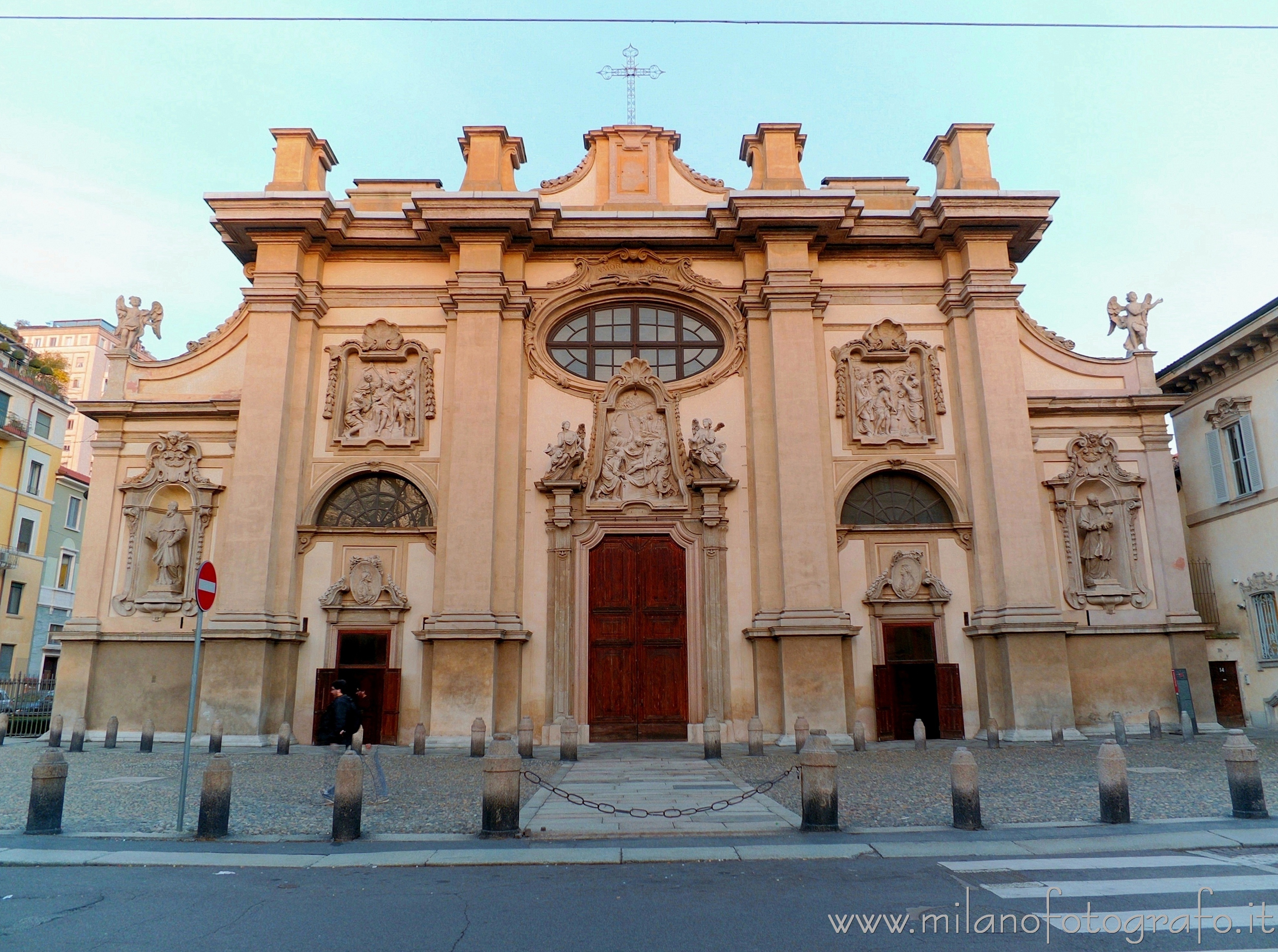 Milan (Italy): Facade of the Church of Santa Maria della Passione - Milan (Italy)