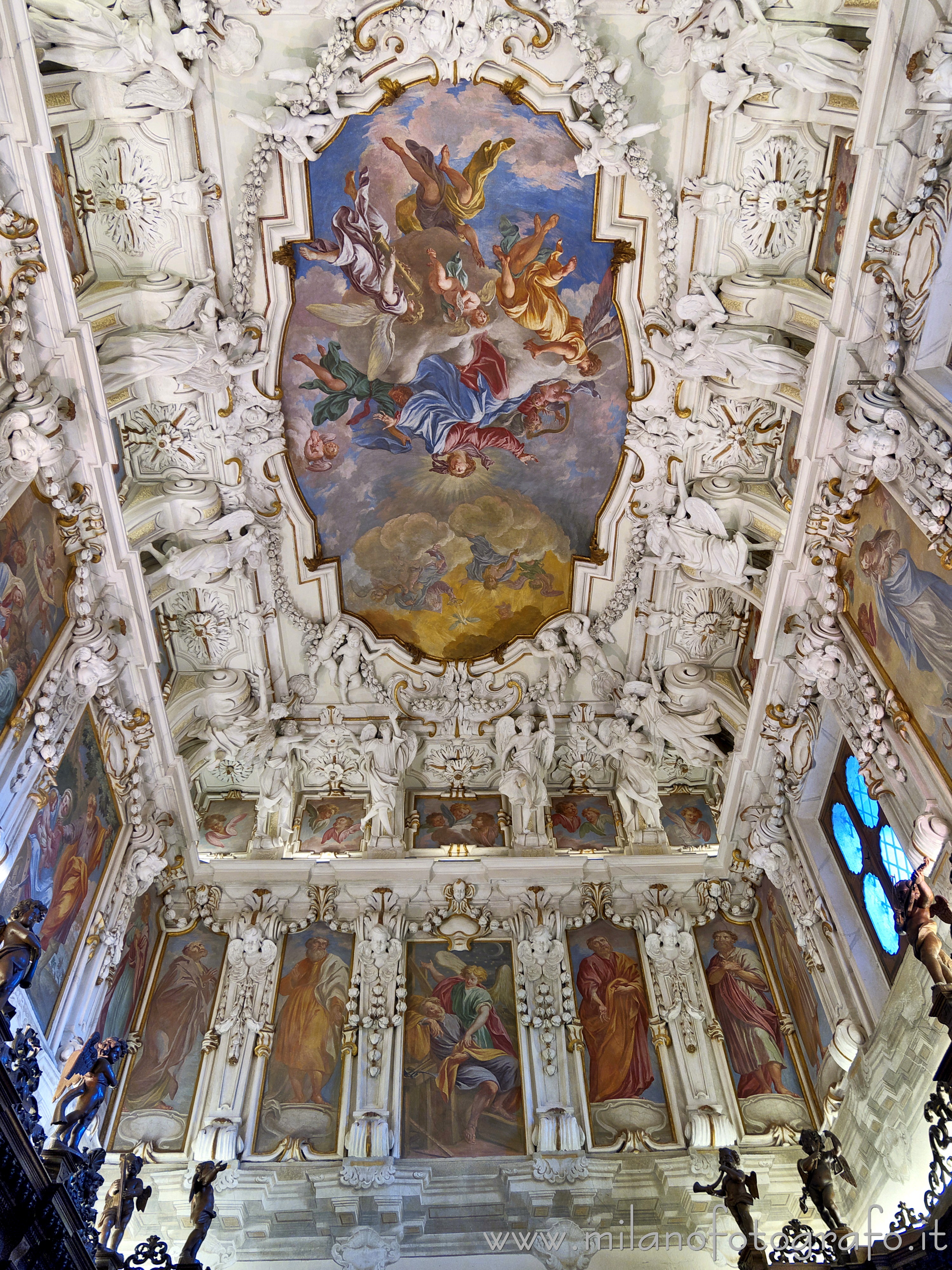 Caravaggio (Bergamo, Italy): Upper half of the sacristy of the Sanctuary of Caravaggio - Caravaggio (Bergamo, Italy)