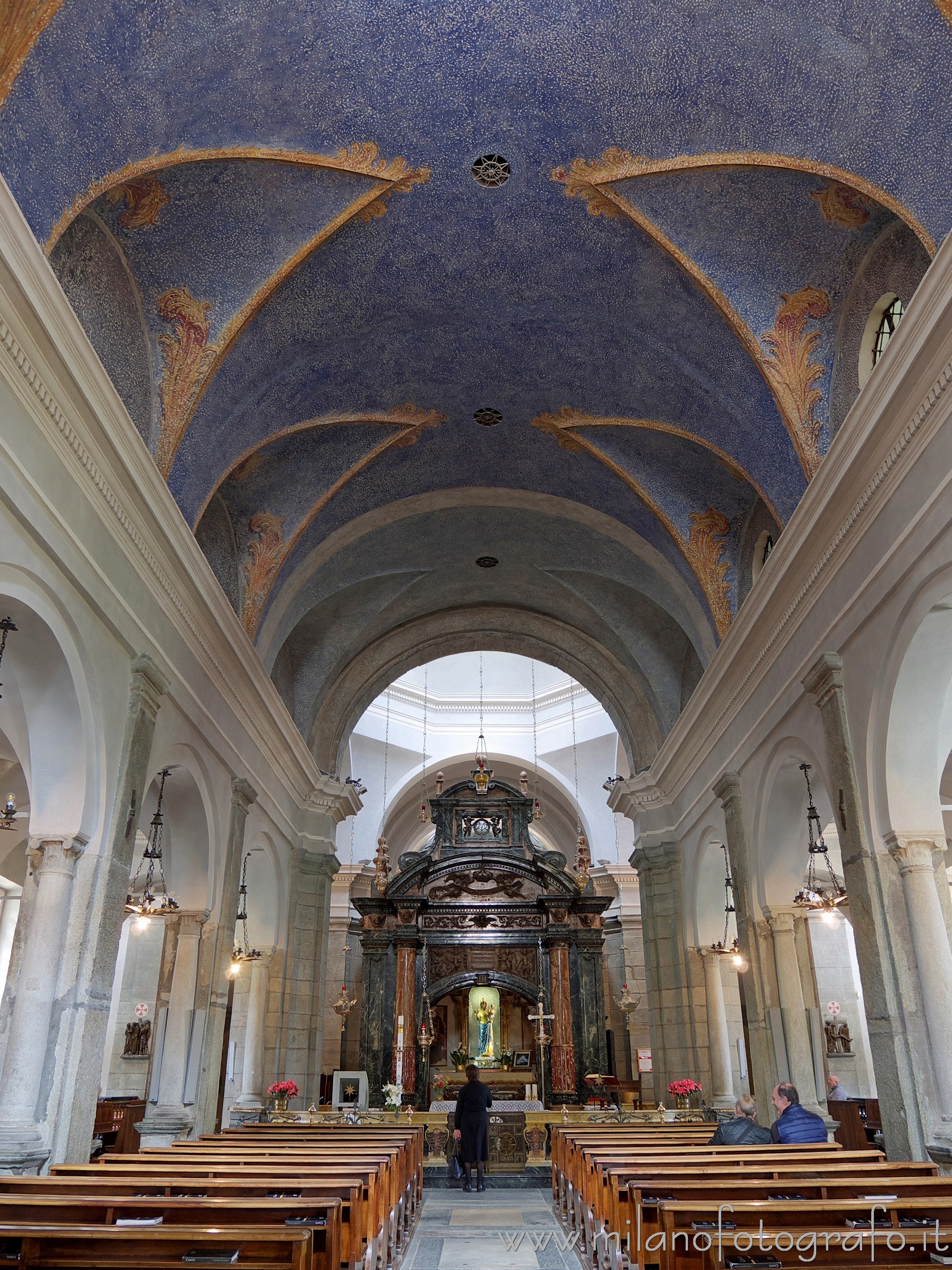 Biella, Italy: Interior of the Ancient Basilica of the Sanctuary of Oropa - Biella, Italy