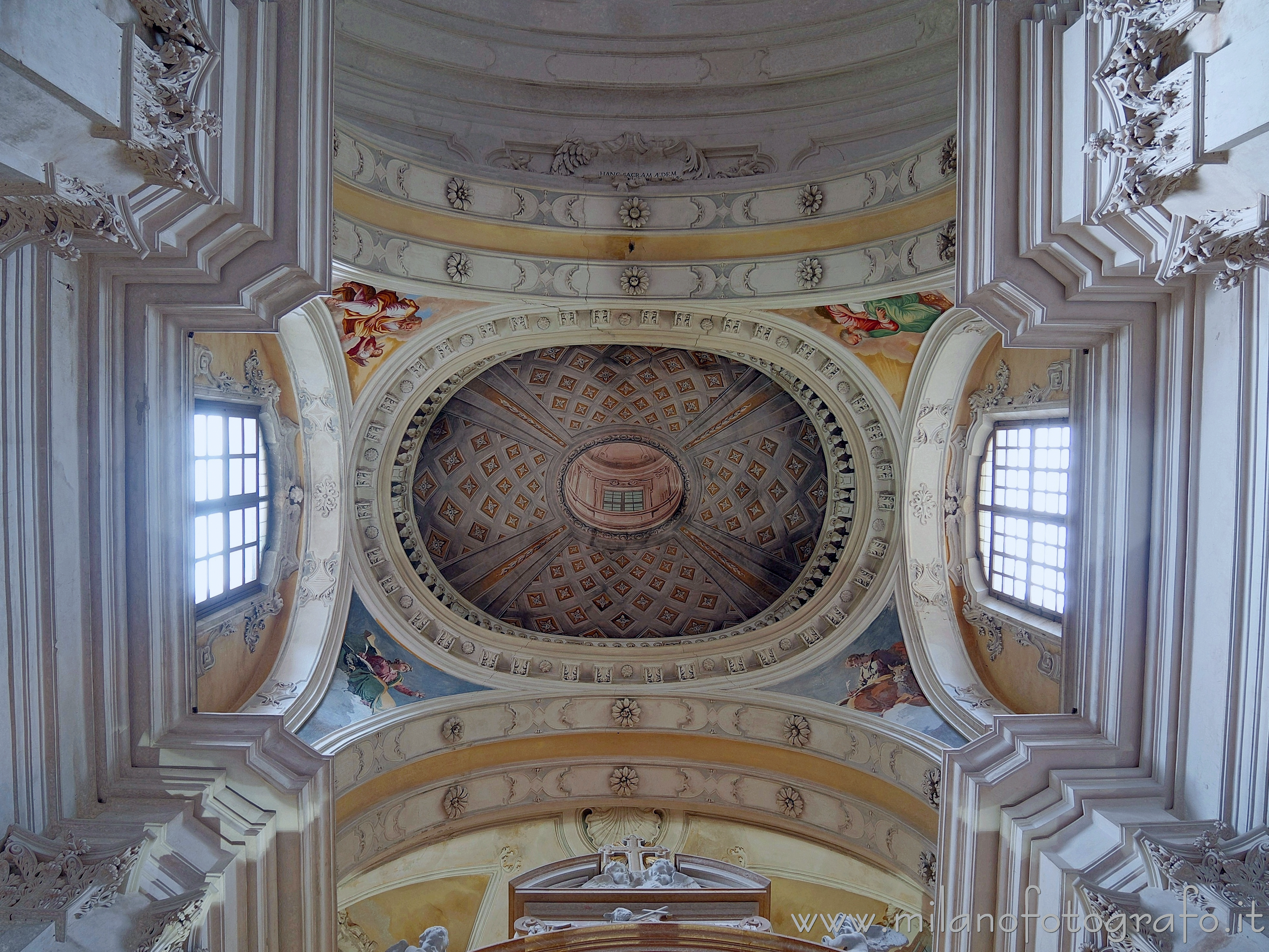 Campiglia Cervo (Biella): Interno della cupola della chiesa del Santuario di San Giovanni di Andorno - Campiglia Cervo (Biella)