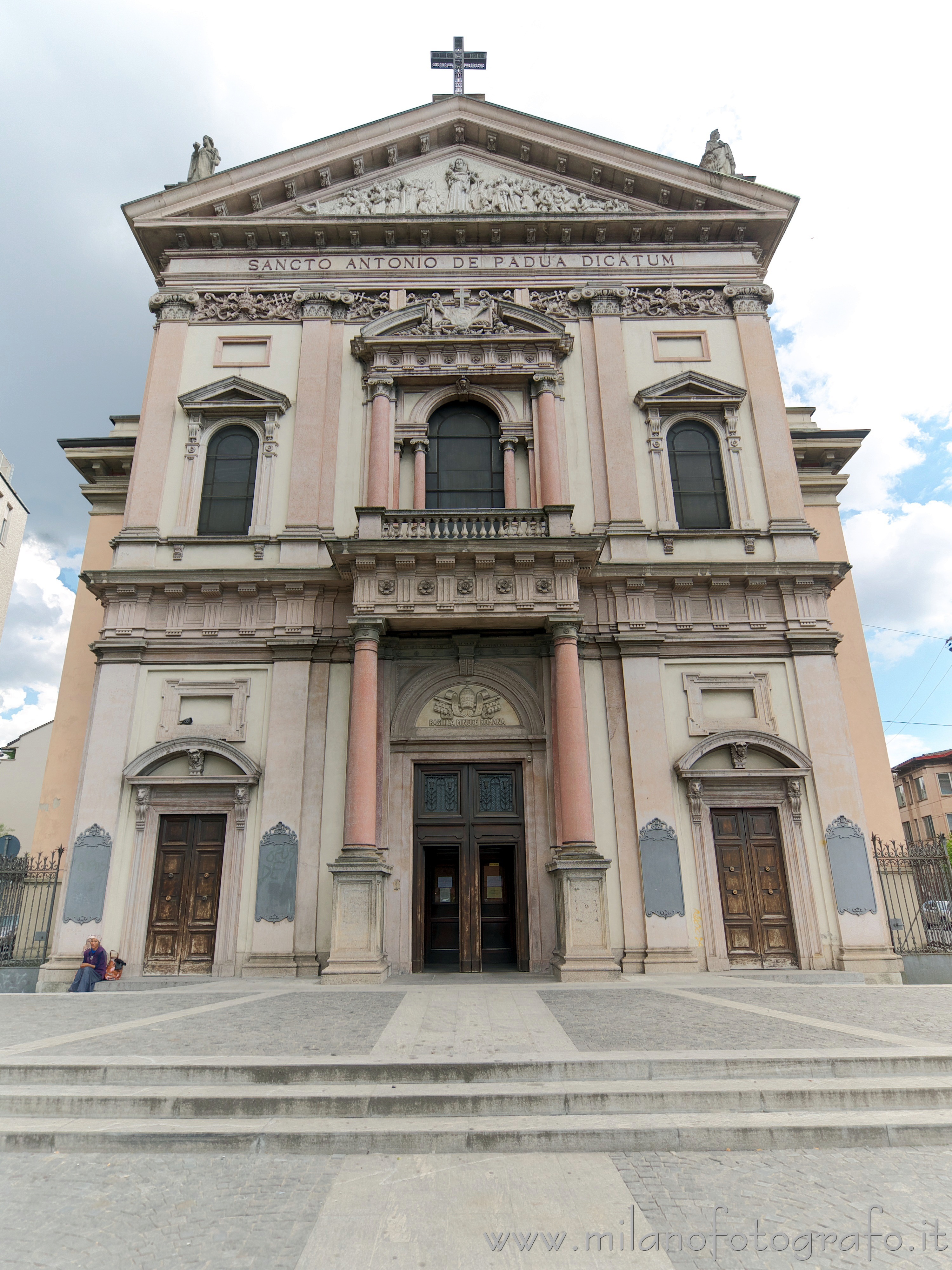 Milan (Italy): Neolaterenaissance facade of the anctuary of Sant'Antonio da Padova - Milan (Italy)